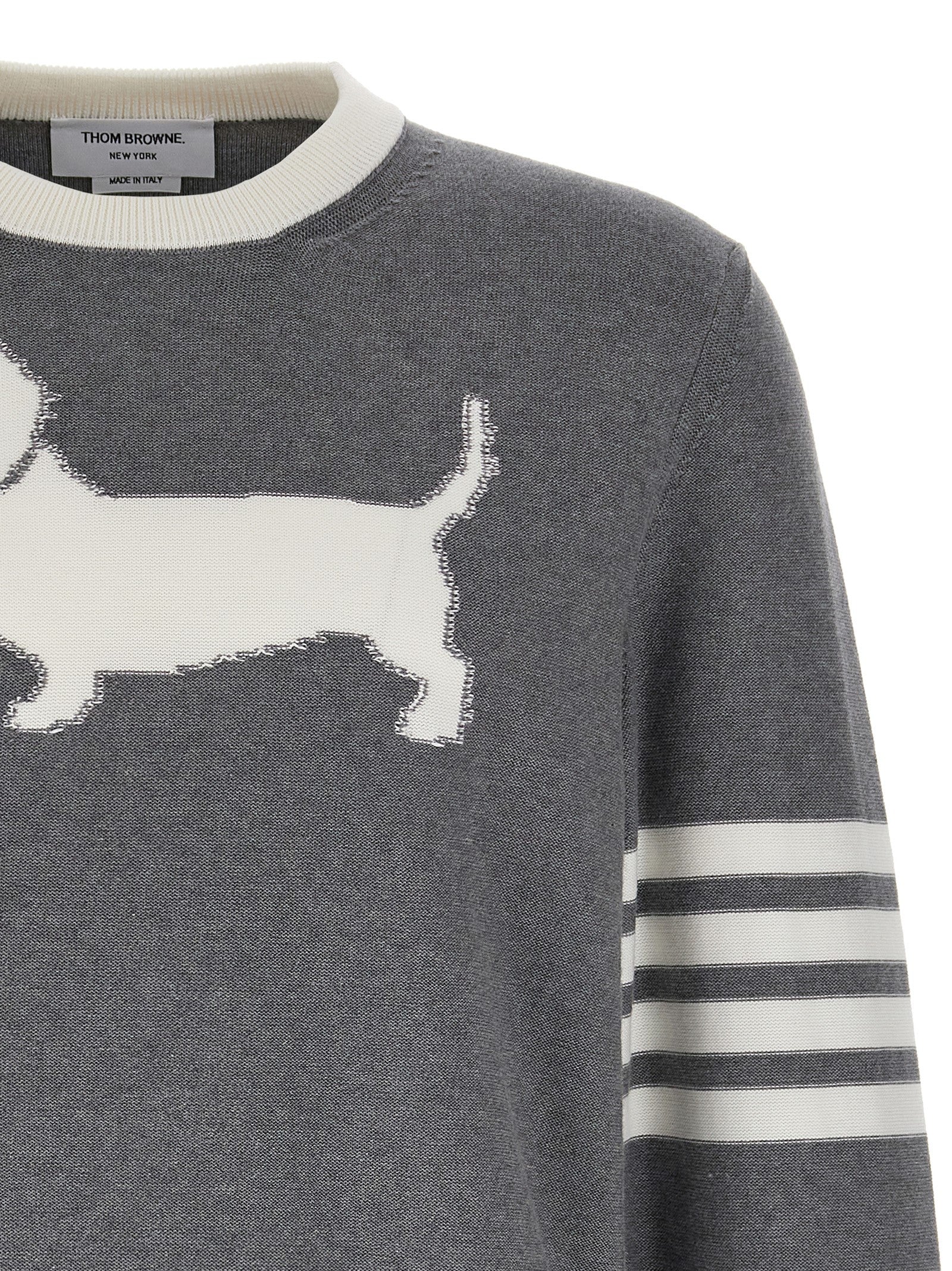 Thom Browne Gray Cotton Men's Cardigan