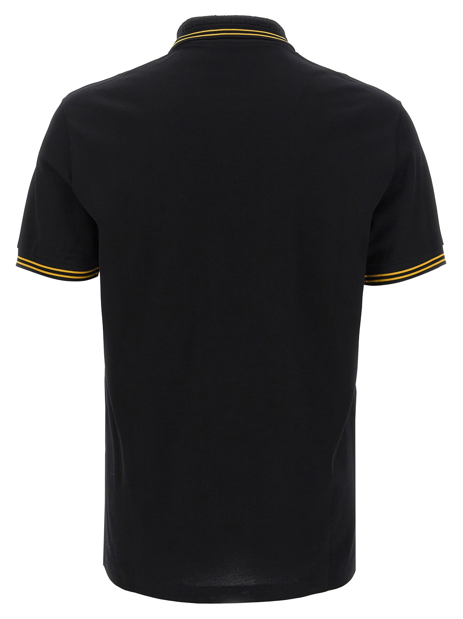 Versace Black Cotton Polo Men's Shirt
