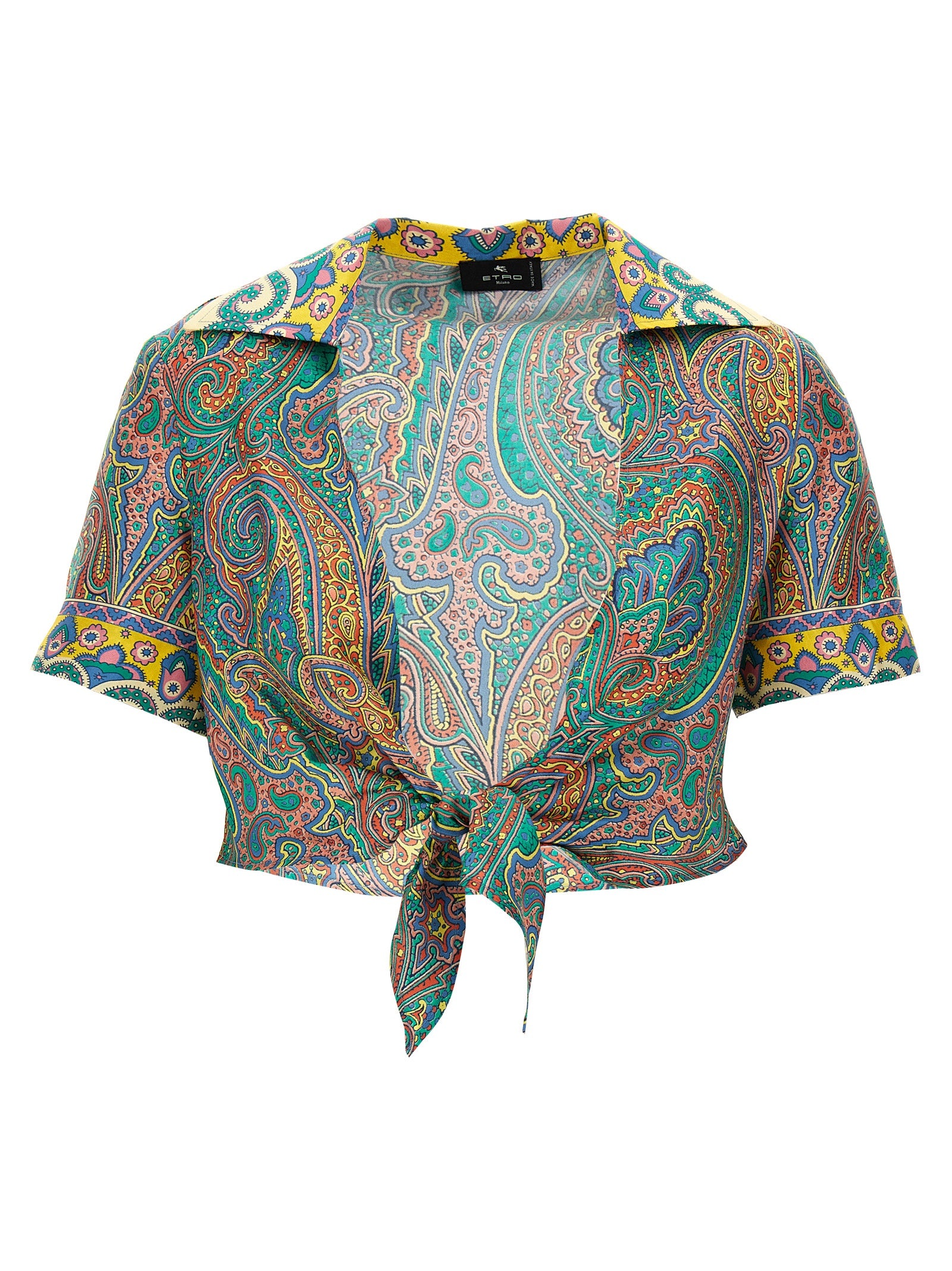 Etro Multicolor Silk Pattern Women's Shirt
