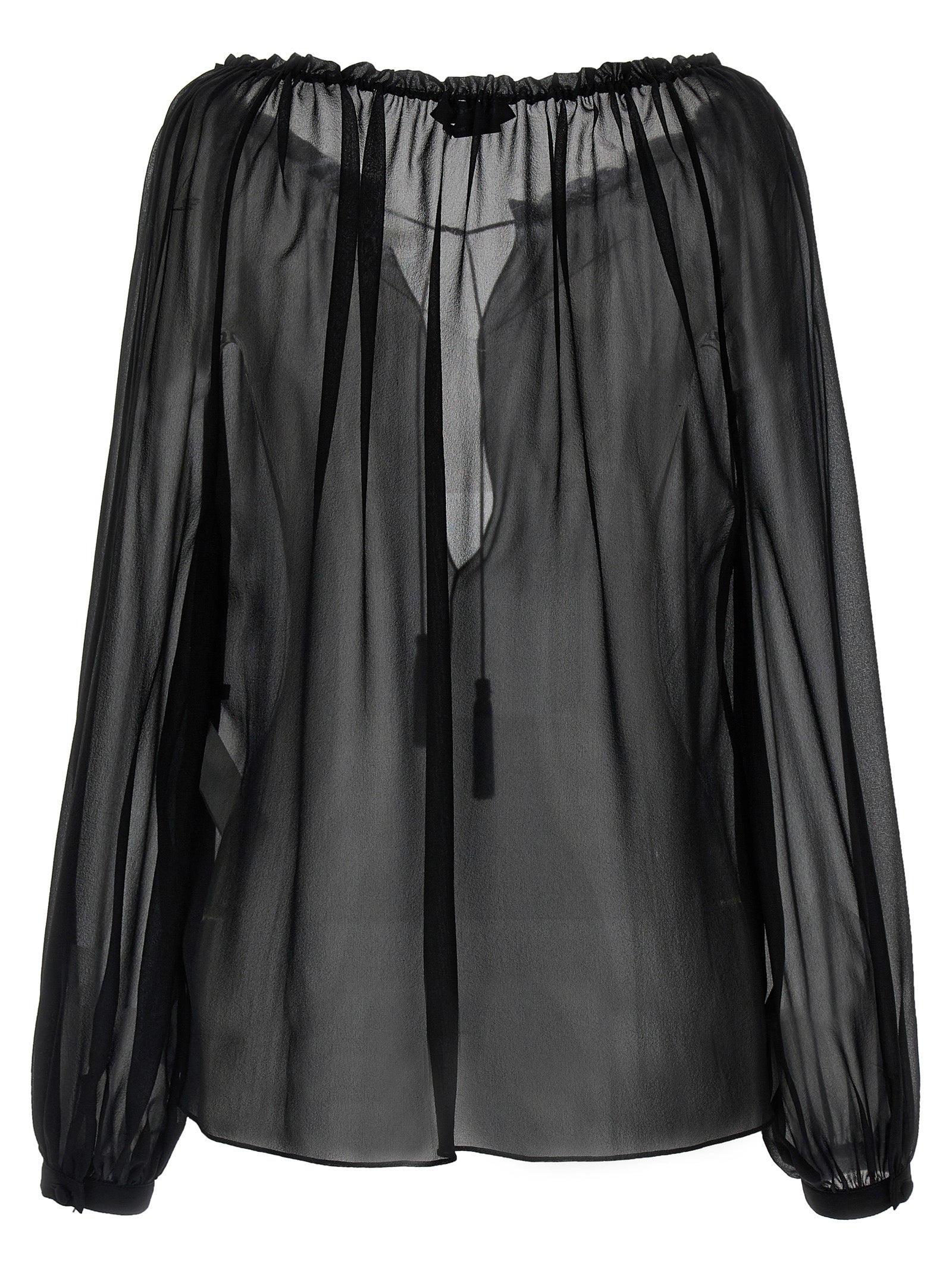 Tom Ford Black Silk Women's Blouse