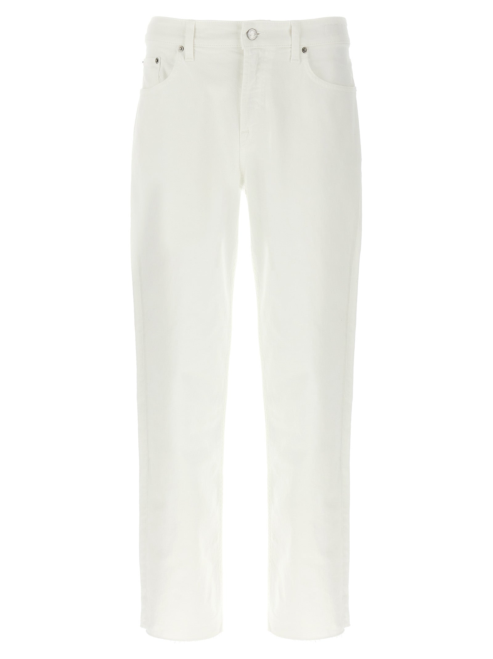 Department 5 White Cotton Straight-Leg Men's Jeans
