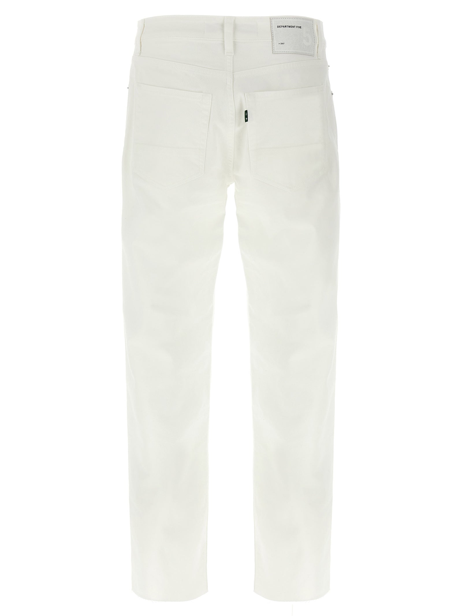 Department 5 White Cotton Straight-Leg Men's Jeans
