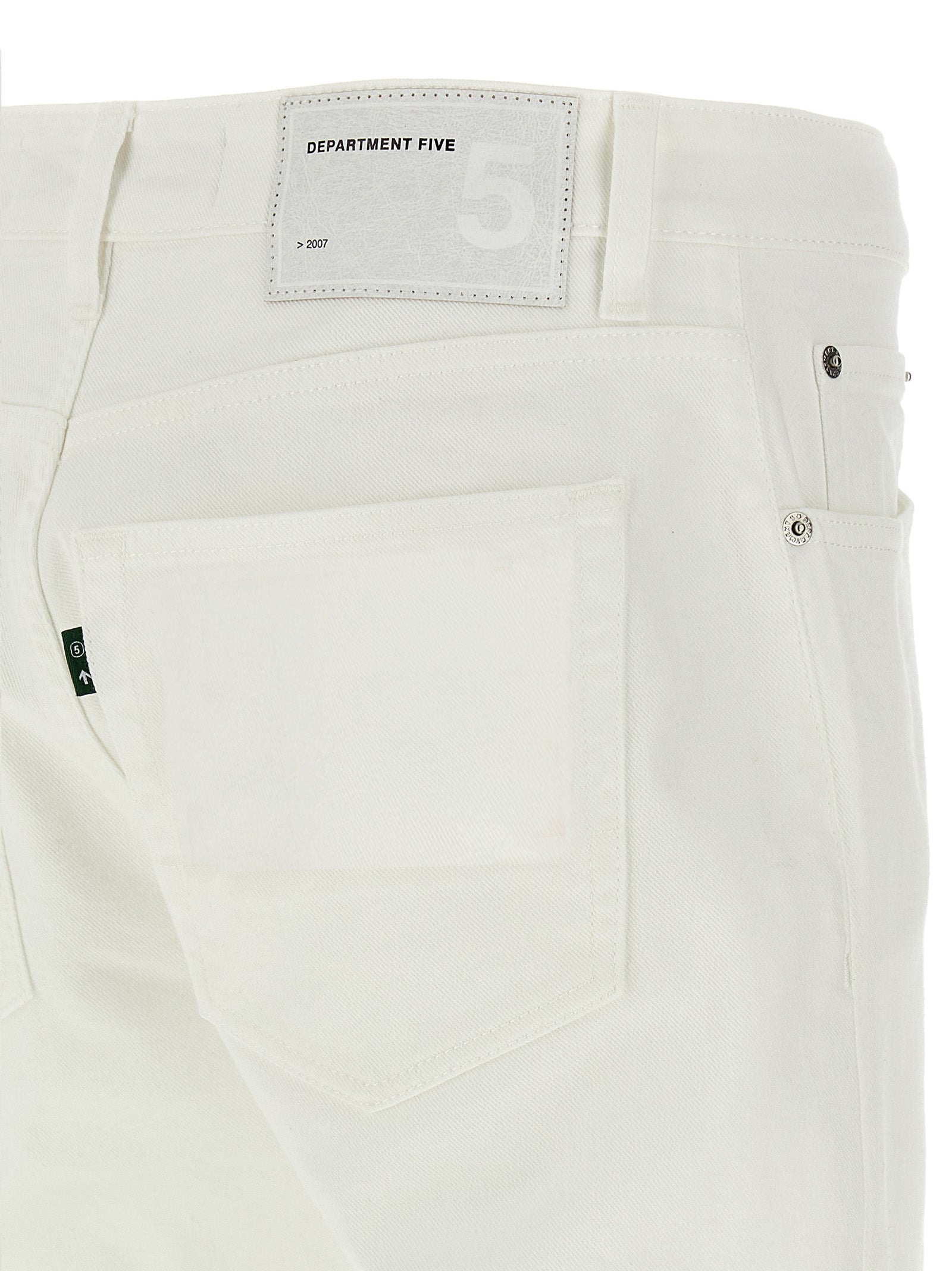 Department 5 White Cotton Straight-Leg Men's Jeans