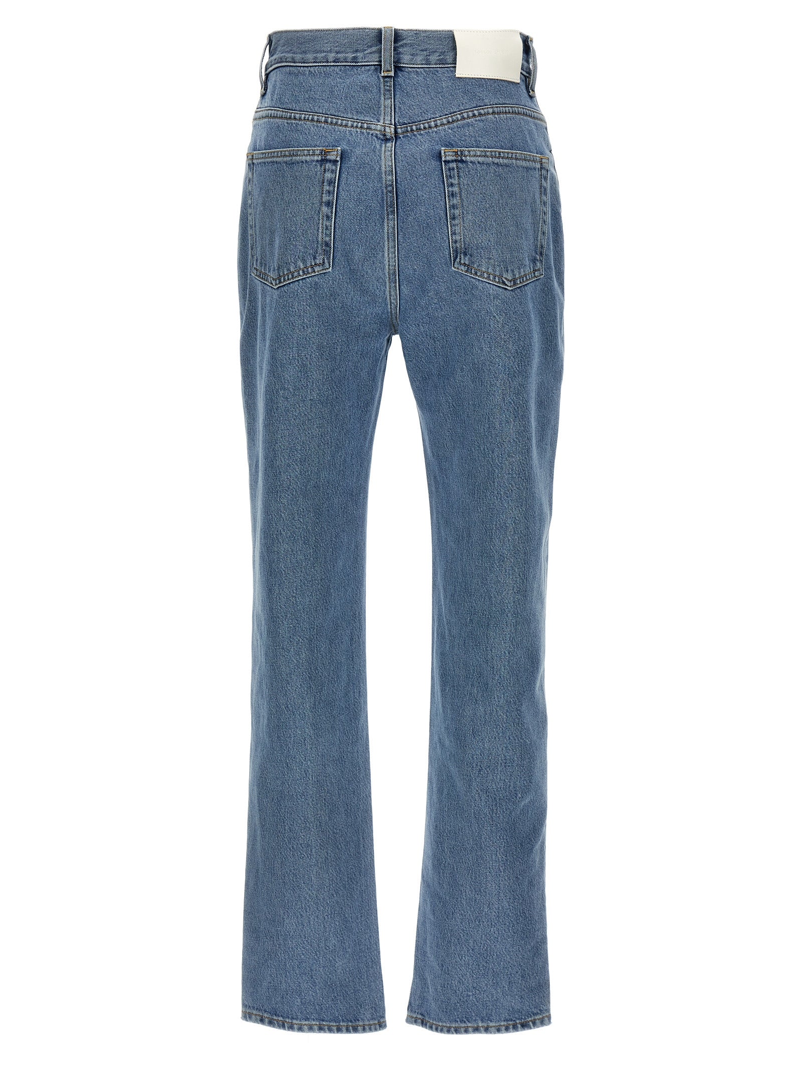Loulou De Saison Blue Organic Cotton Straight-Leg Women's Jeans