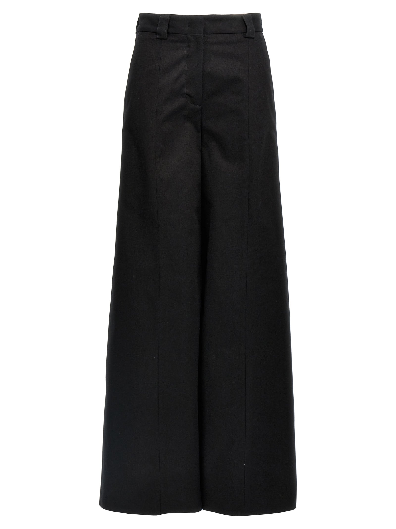 THELATEST Black Cotton Casual Women's Pants