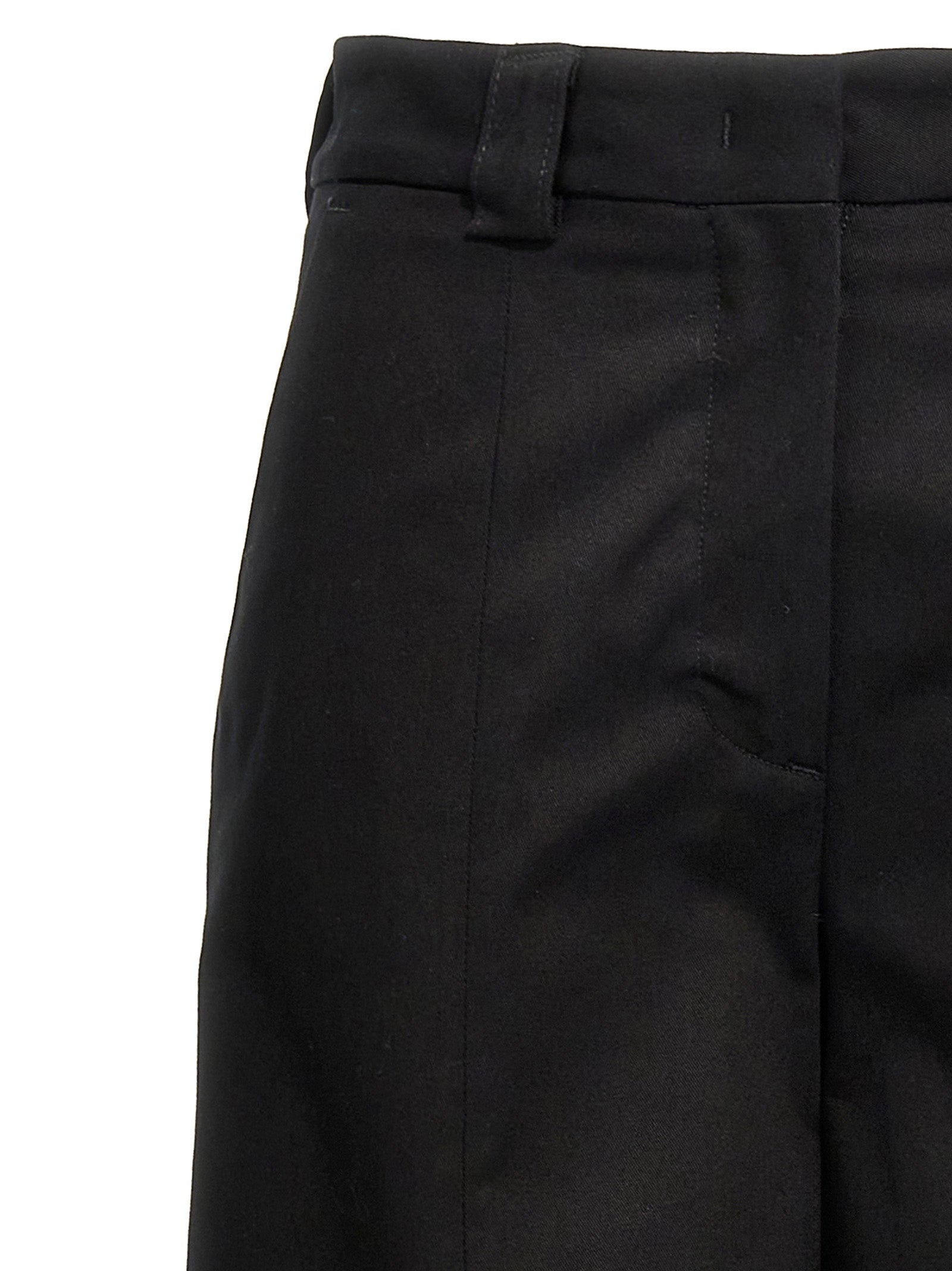 THELATEST Black Cotton Casual Women's Pants