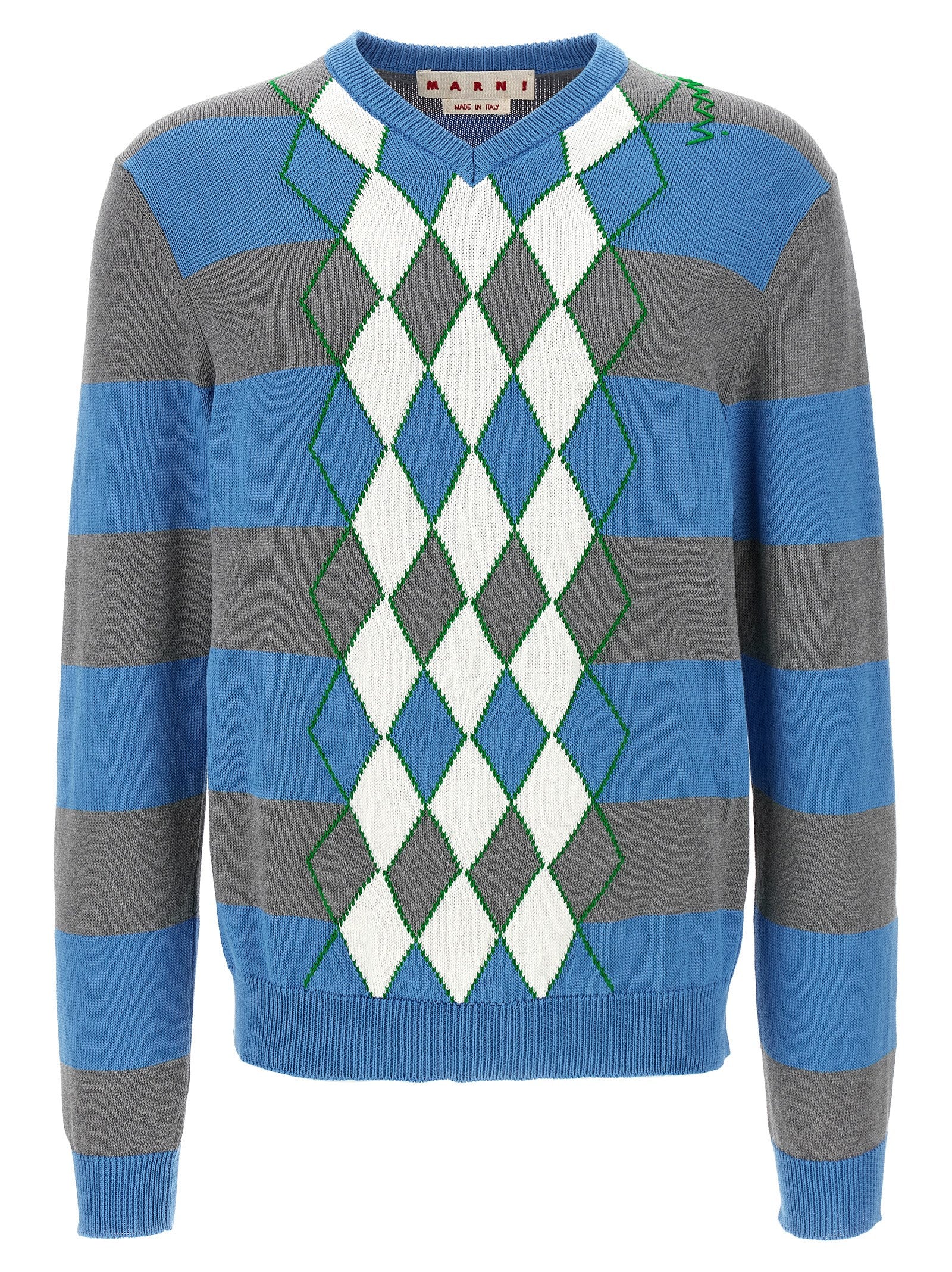 Marni Multicolor Cotton Men's Cardigan