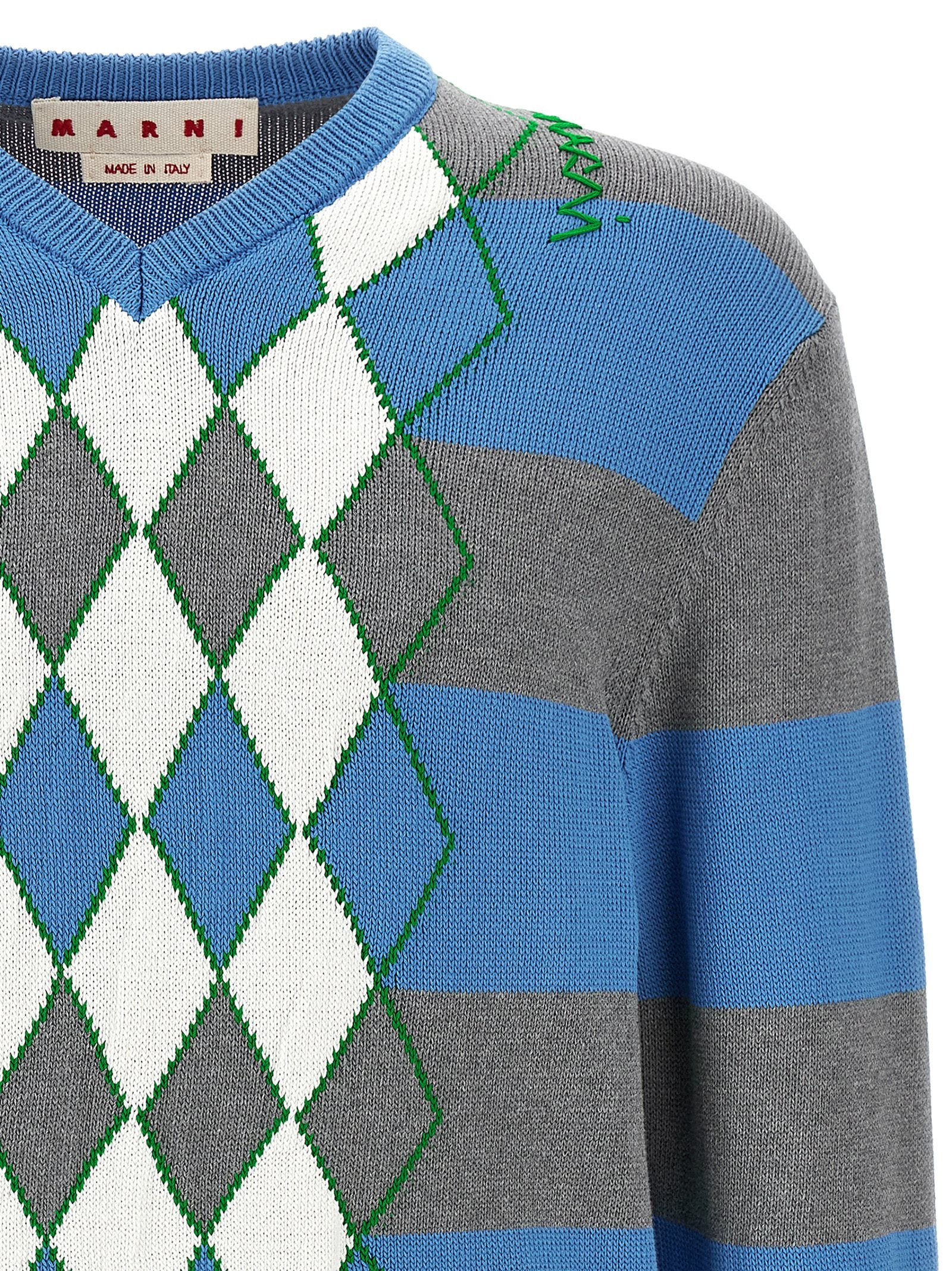 Marni Multicolor Cotton Men's Cardigan