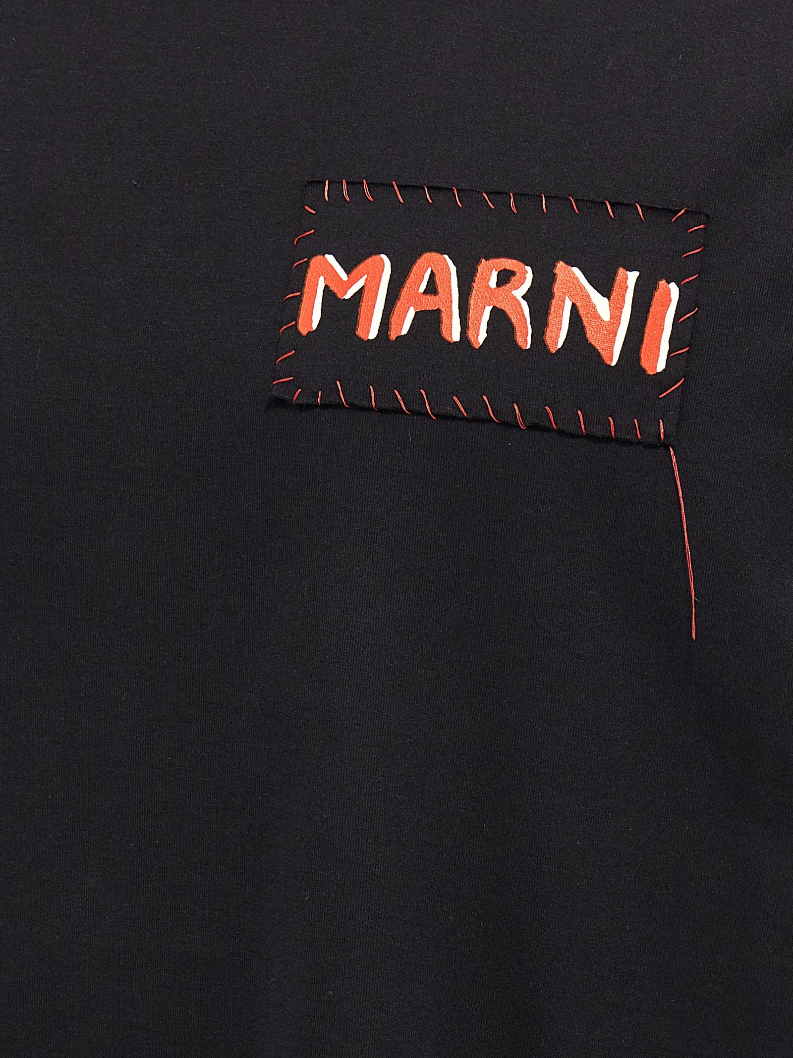 Marni Black Cotton Men's T-Shirt