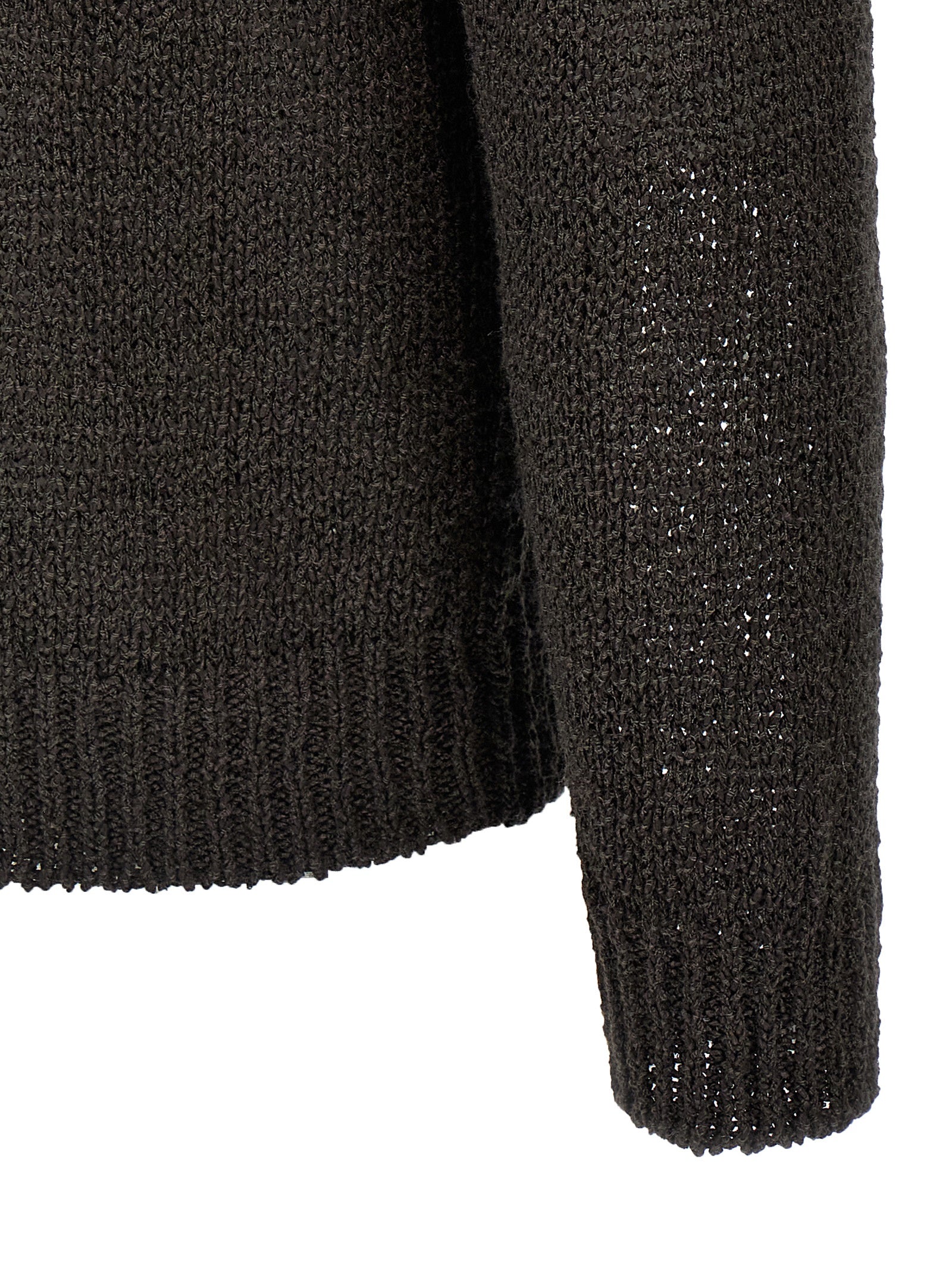 Roberto Collina Brown Linen Men's Cardigan