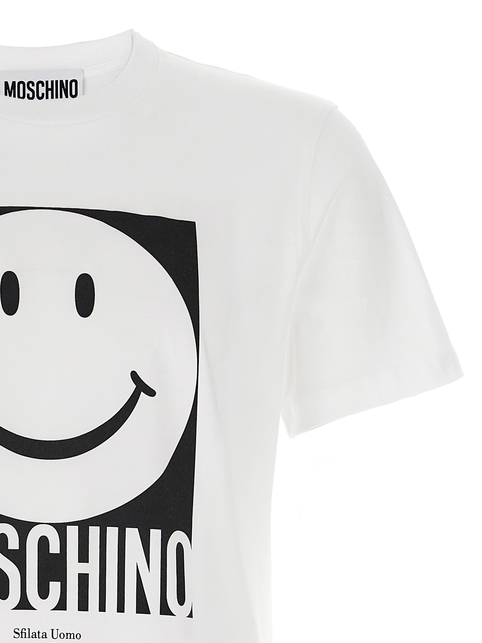 Moschino White Cotton Men's T-Shirt