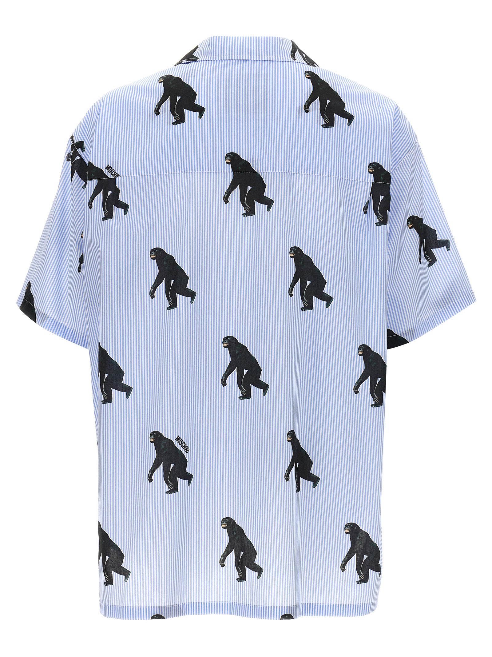 Moschino Blue Cotton Men's Blouse