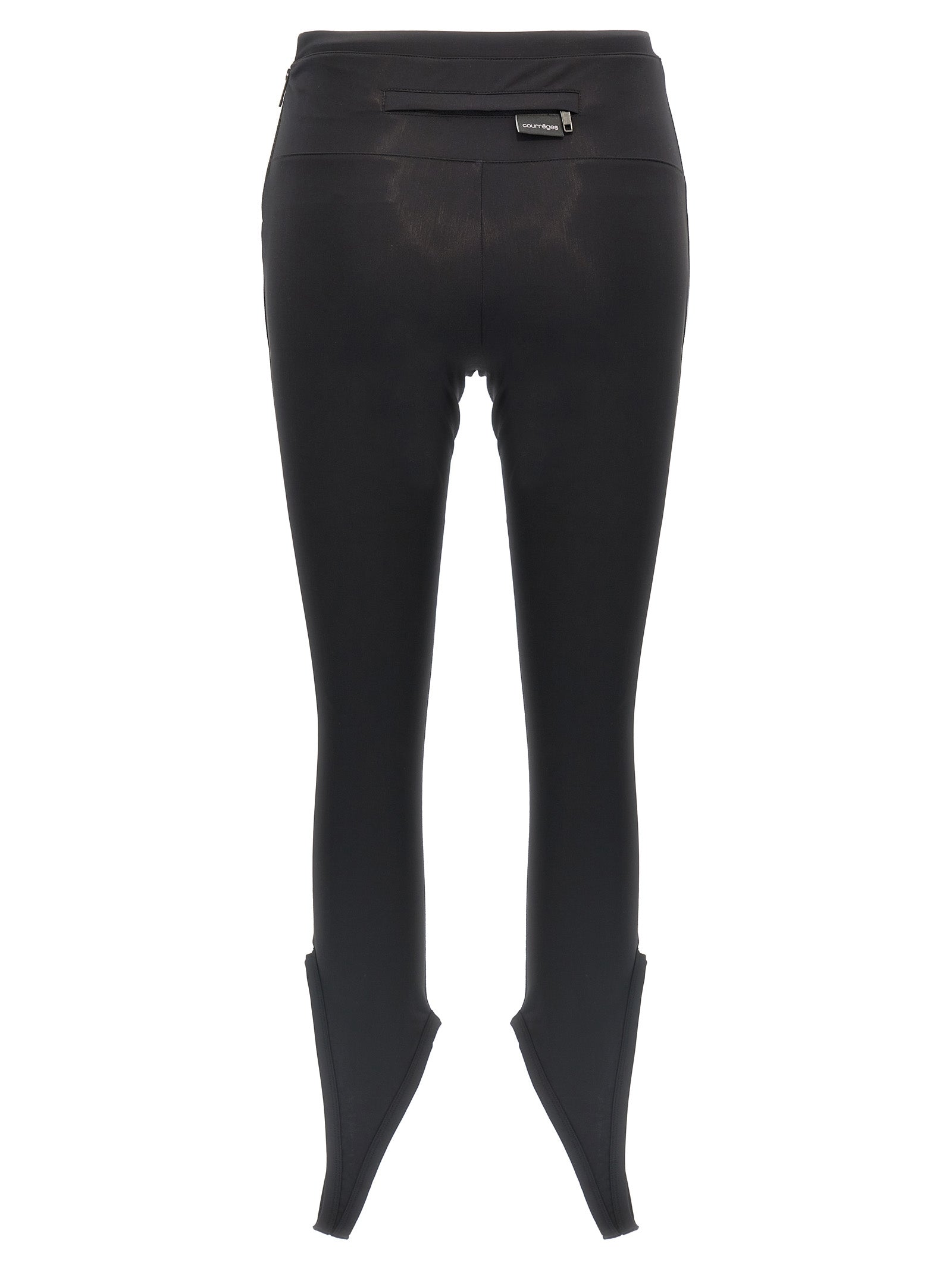 Courrèges Black Polyamide Women's Leggings