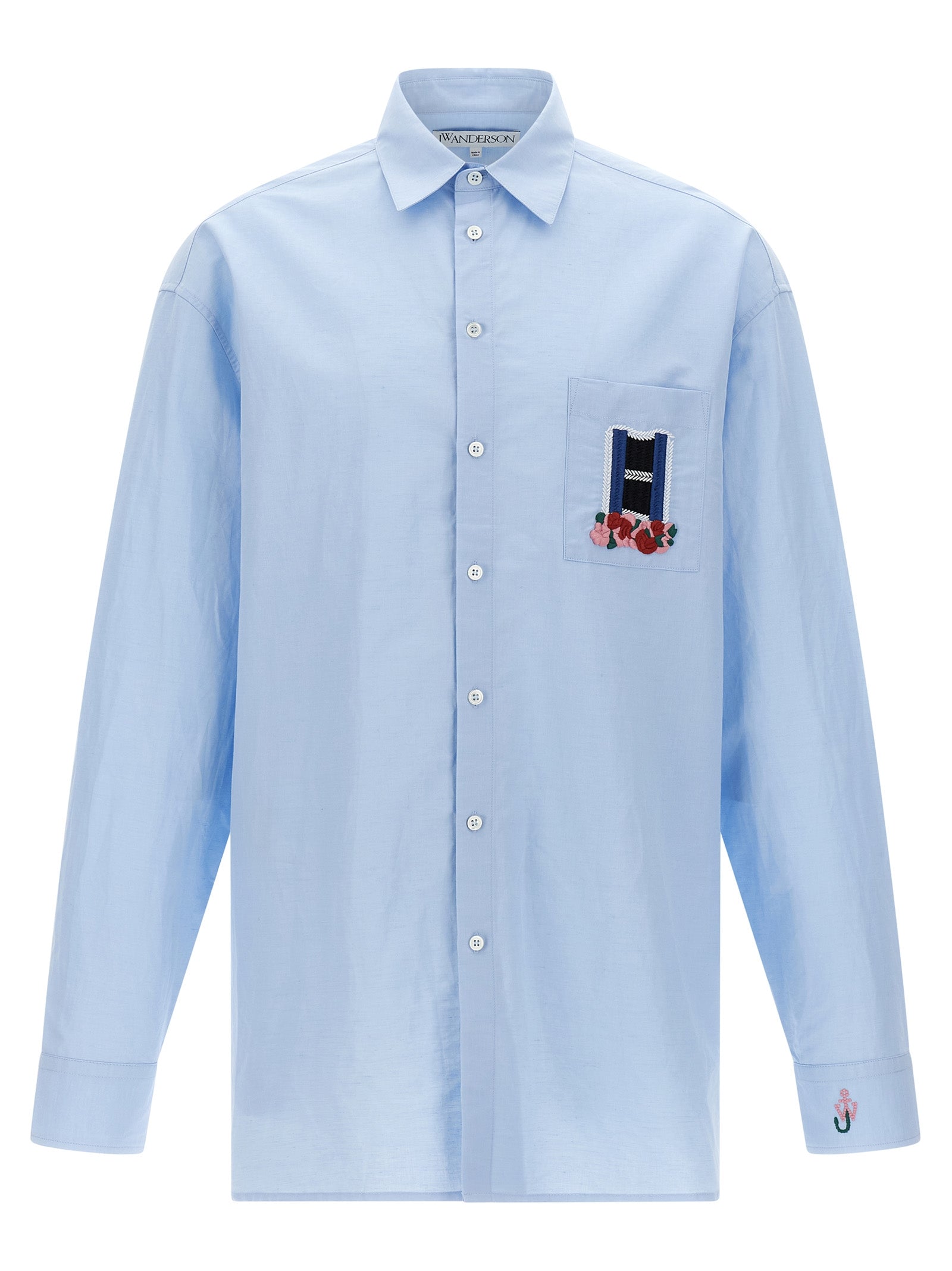 J.W.Anderson Blue Linen Men's Blouse