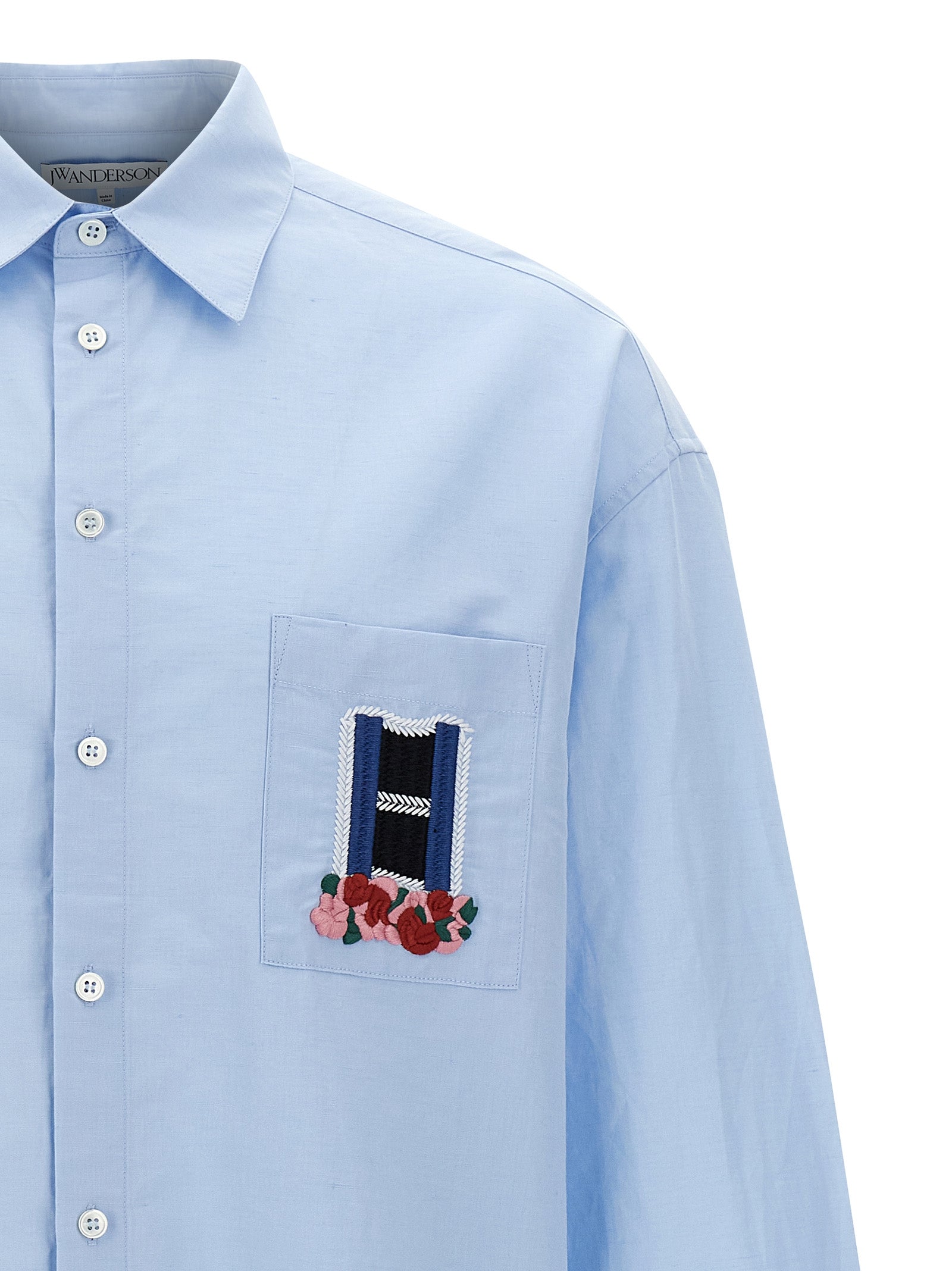 J.W.Anderson Blue Linen Men's Blouse