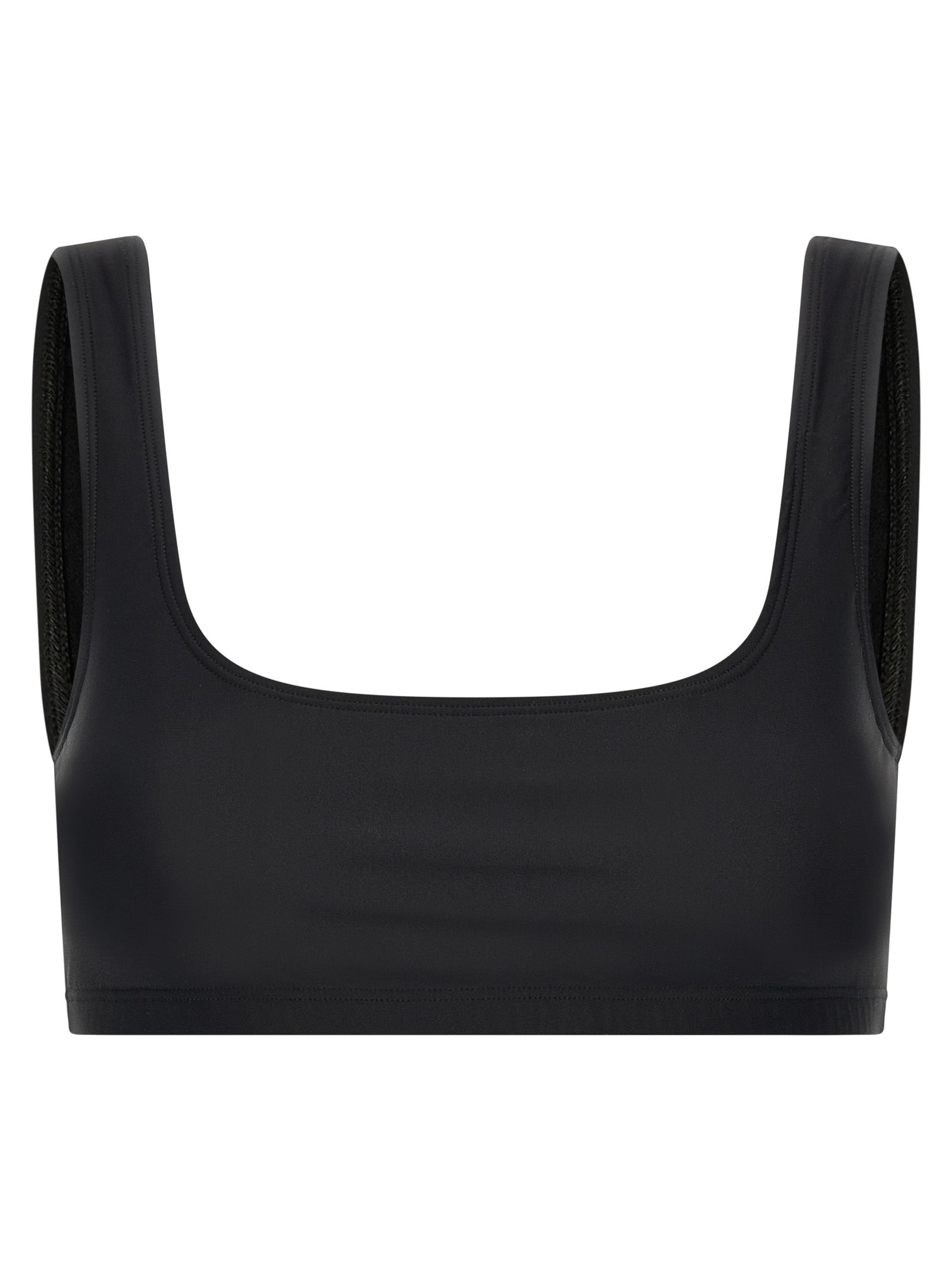 The Andamane Black Polyamide Tank Women's Tops