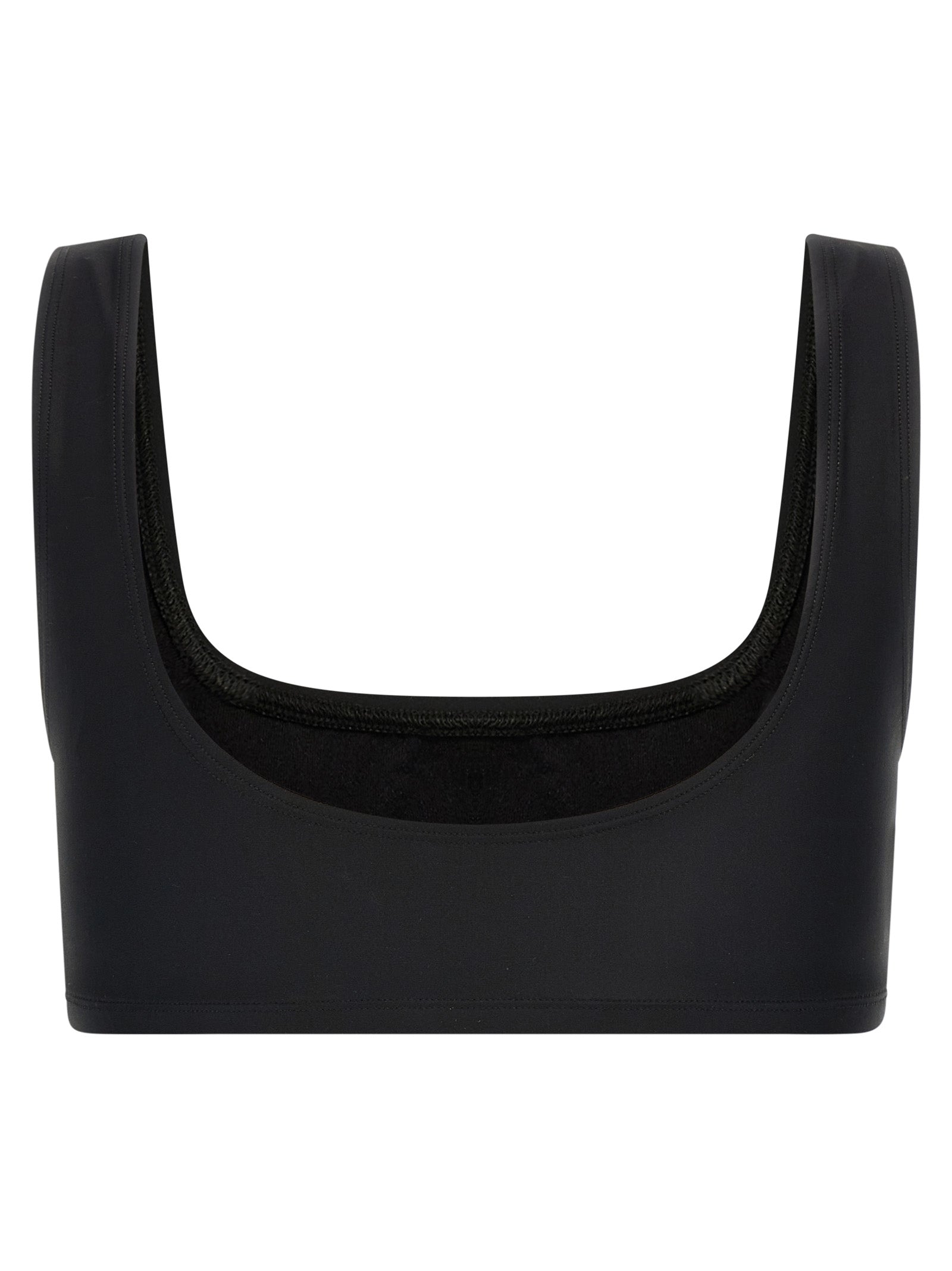 The Andamane Black Polyamide Tank Women's Tops