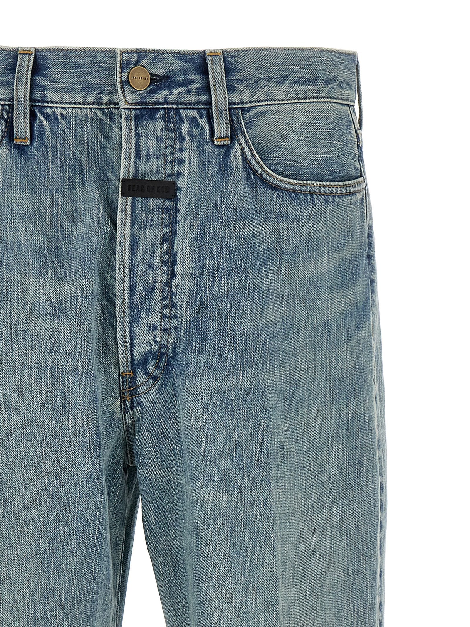 Fear Of God Blue Cotton Jeans Men's Denim