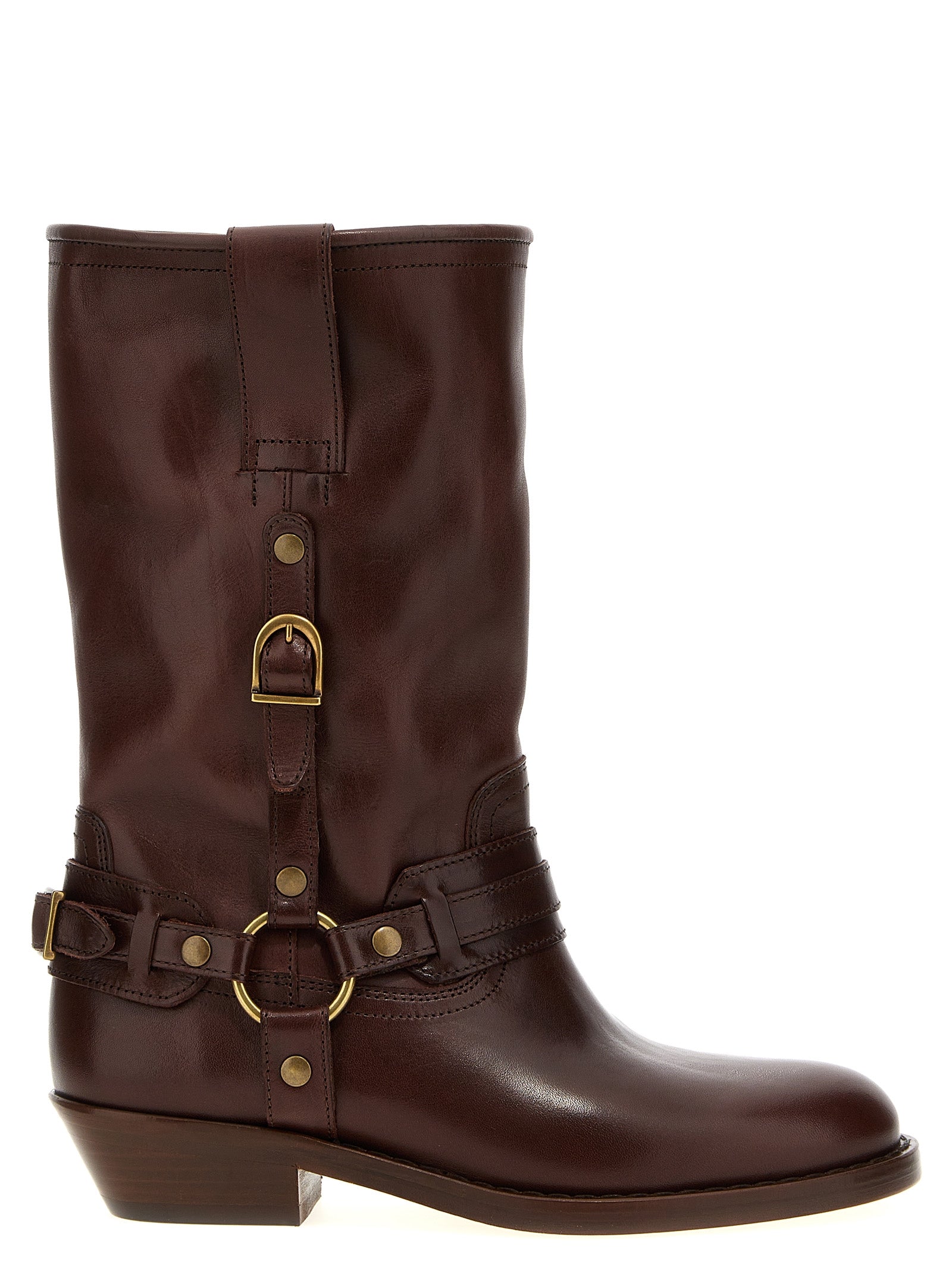 Isabel Marant Brown Leather Chelsea Women's Boots