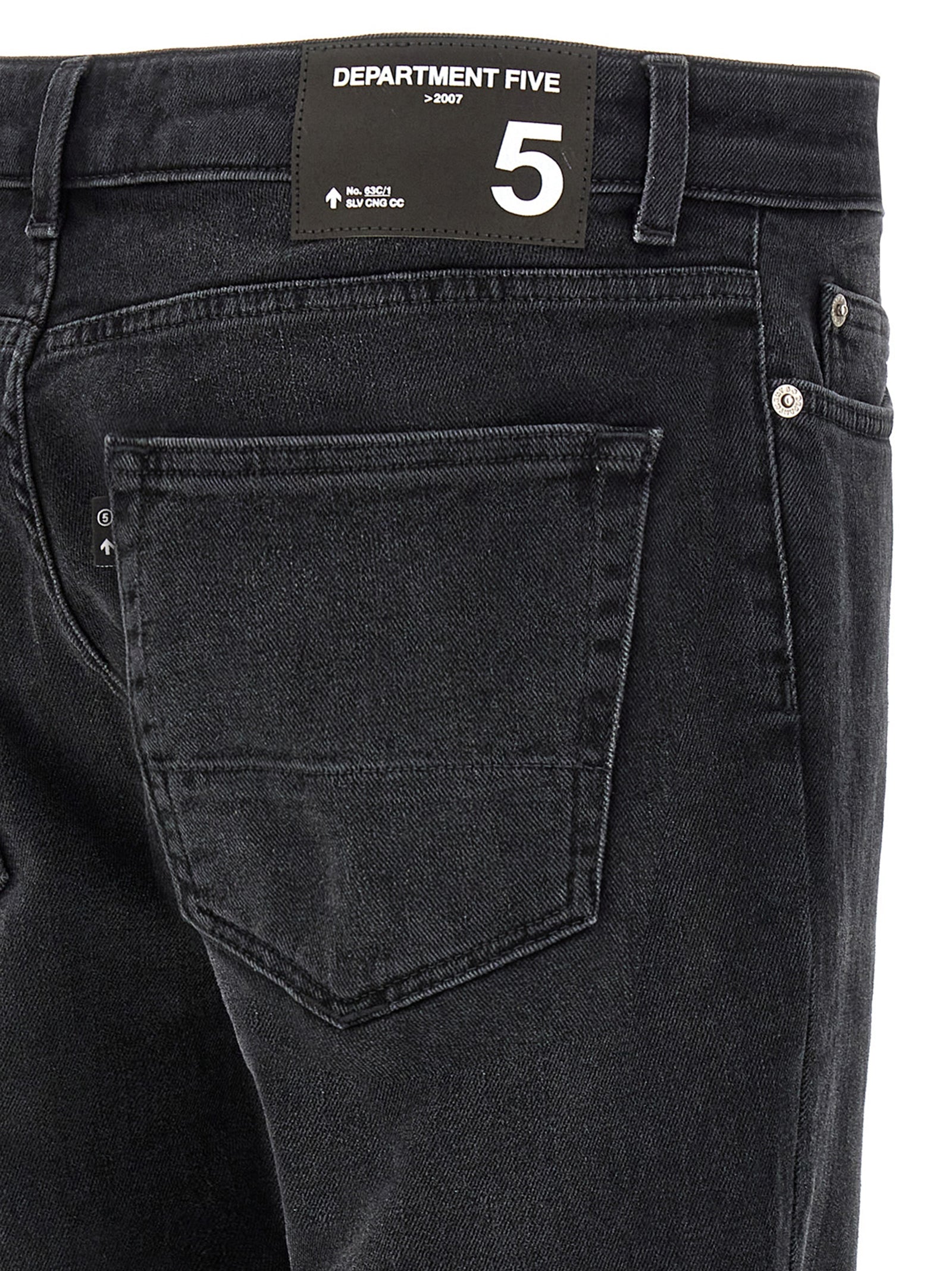 Department 5 Black Cotton Jeans Men's Denim