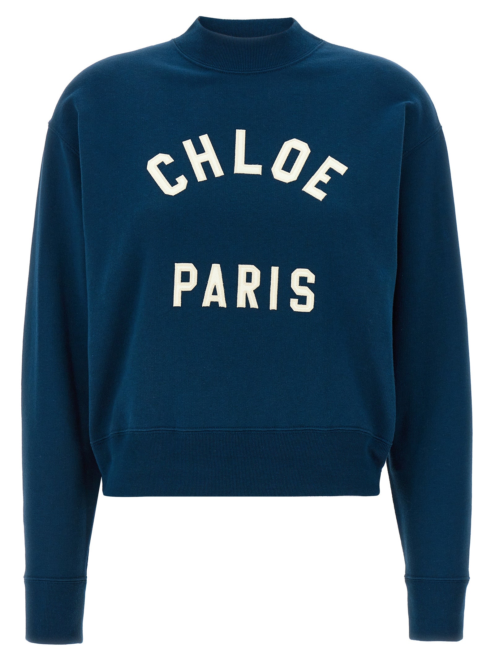 Chloé Blue Cotton Women's Sweatshirt