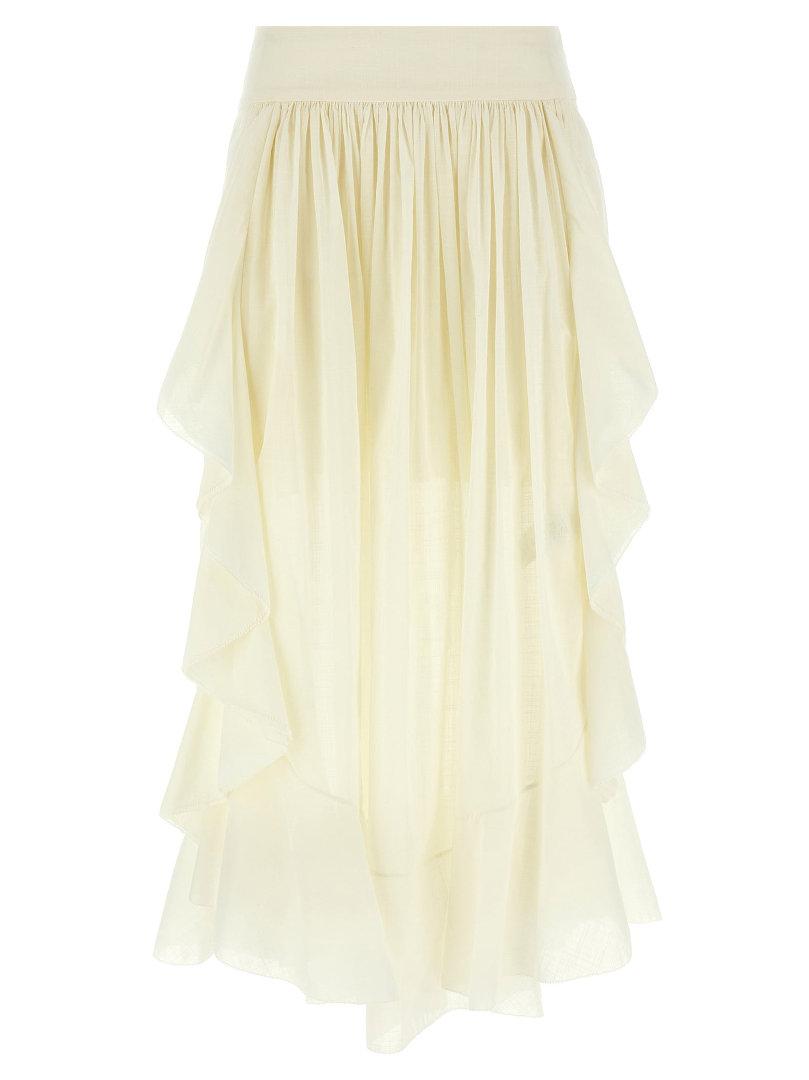 Zimmermann White Cotton Mini Women's Skirt