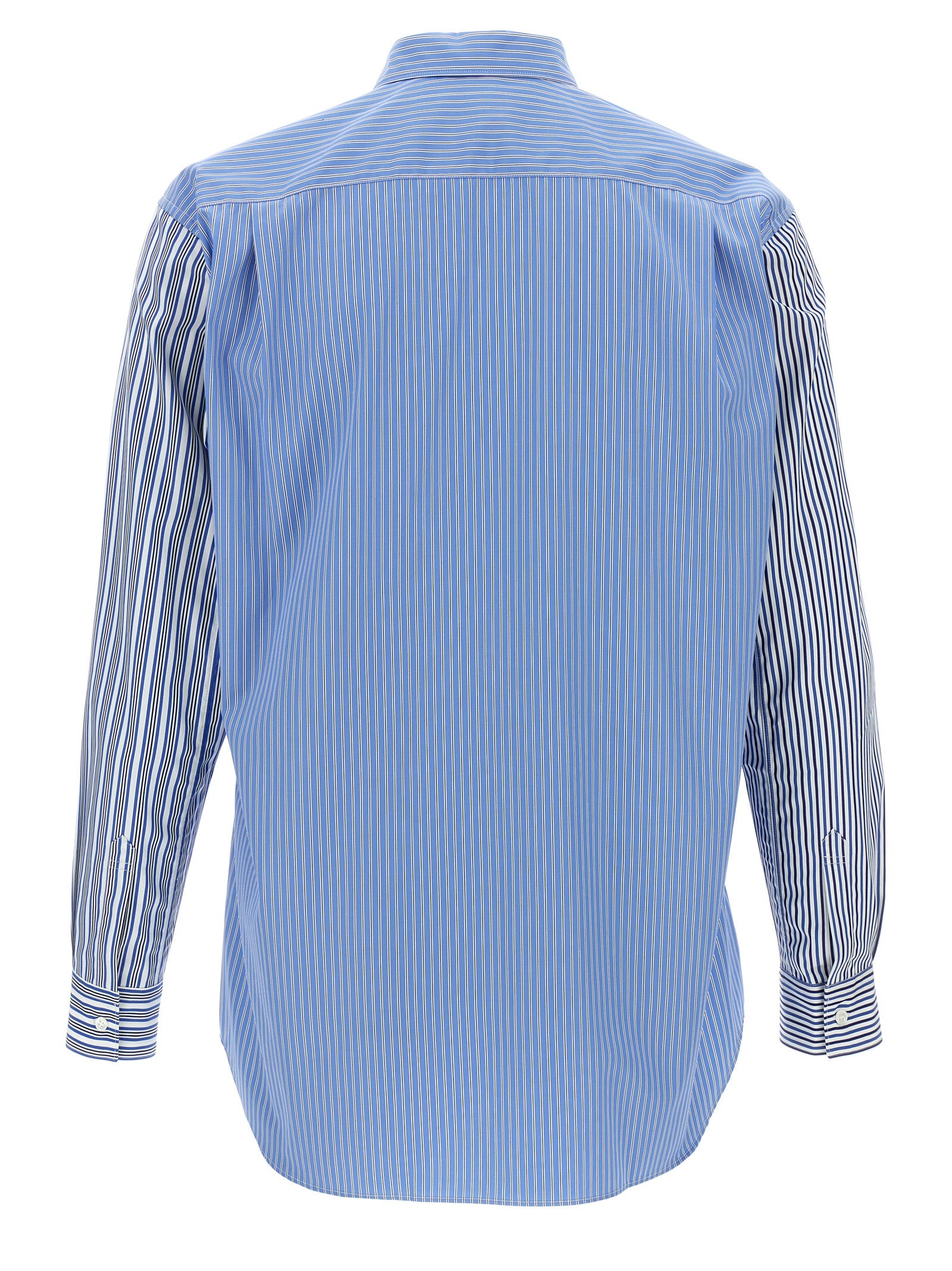 Comme Des Garçons Blue Cotton Men's Blouse