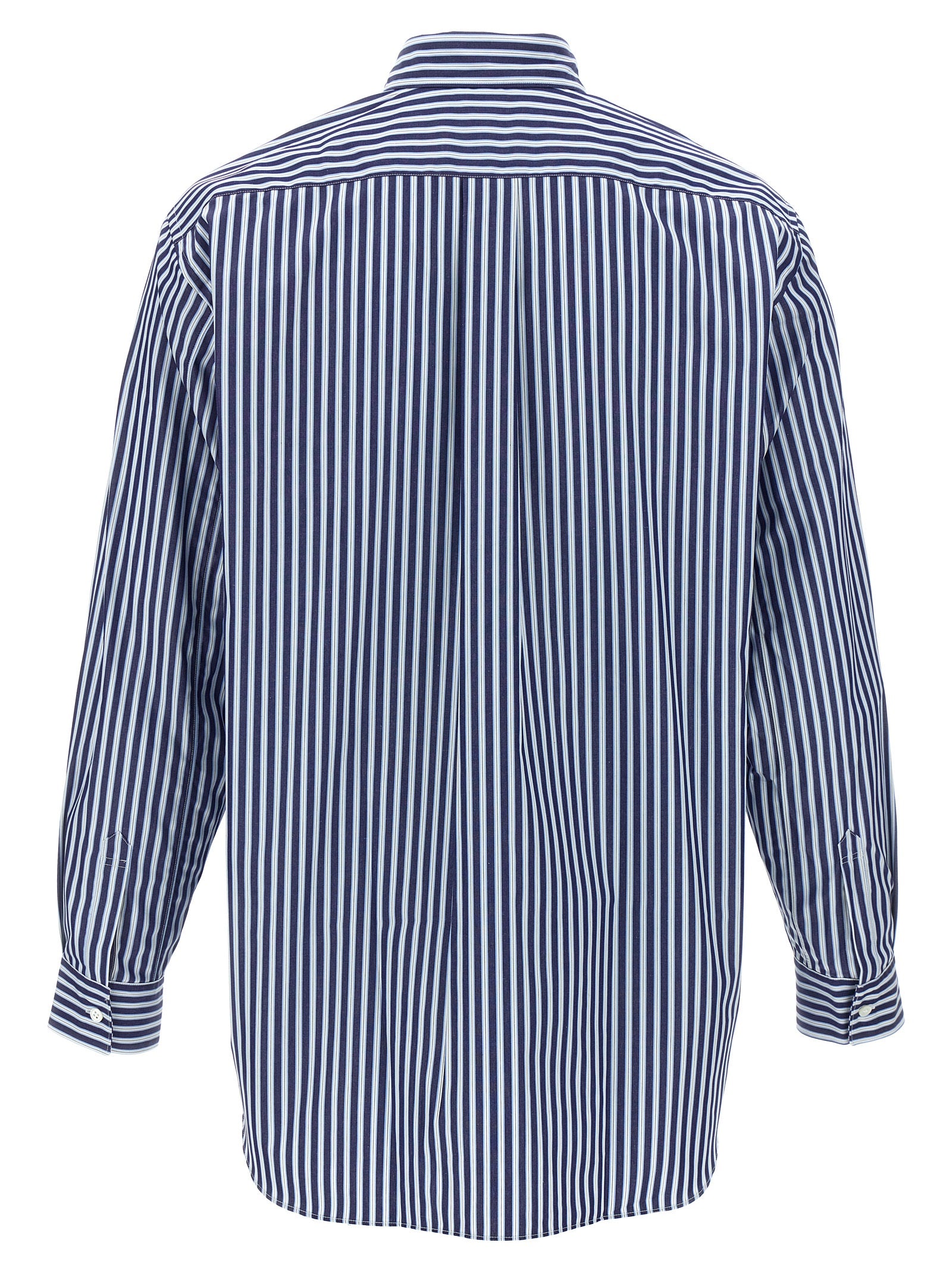 Comme Des Garçons Blue Cotton Men's Blouse
