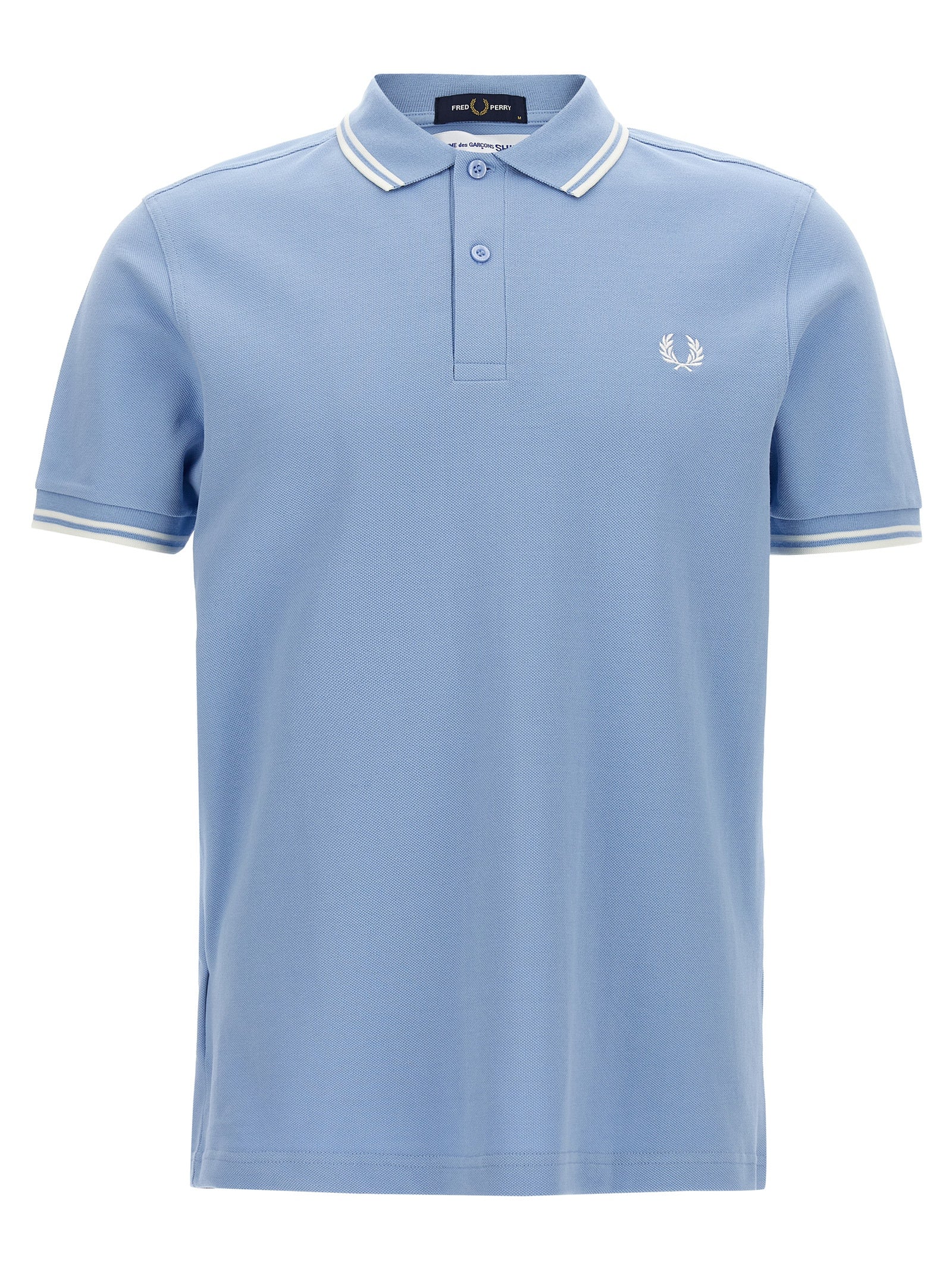 Comme Des Garçons Blue Cotton Polo Men's Shirt