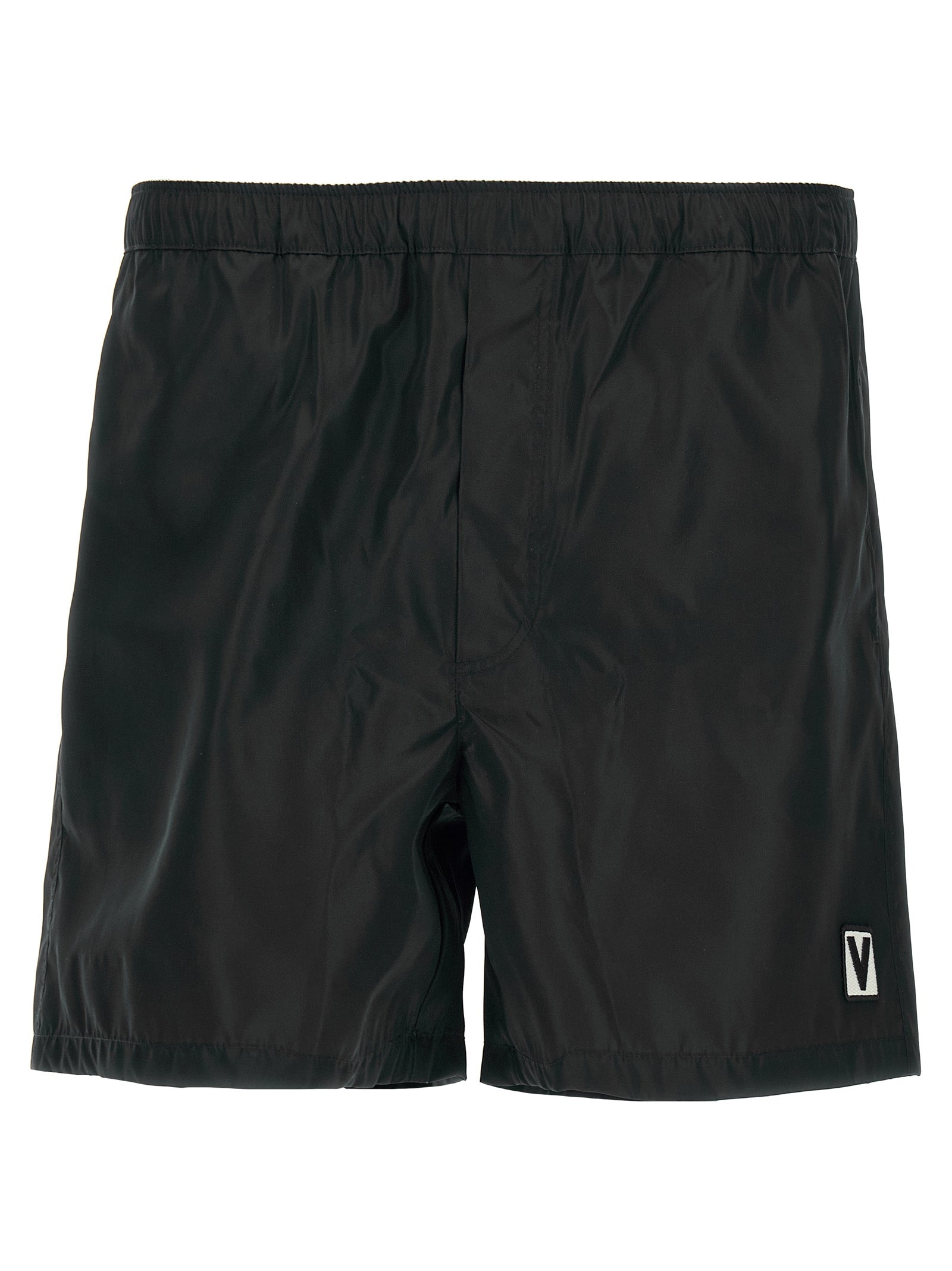 Valentino Garavani Black Polyamide Swim Men's Shorts