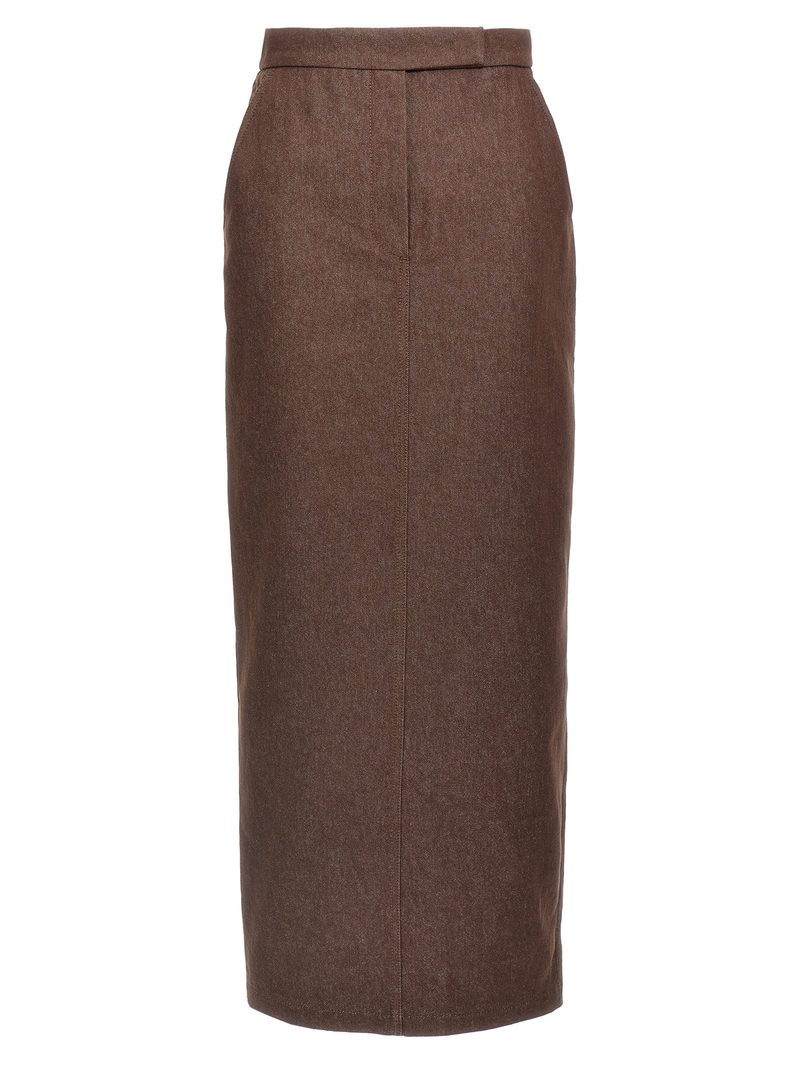 Max Mara Brown Cotton Mini Women's Skirt