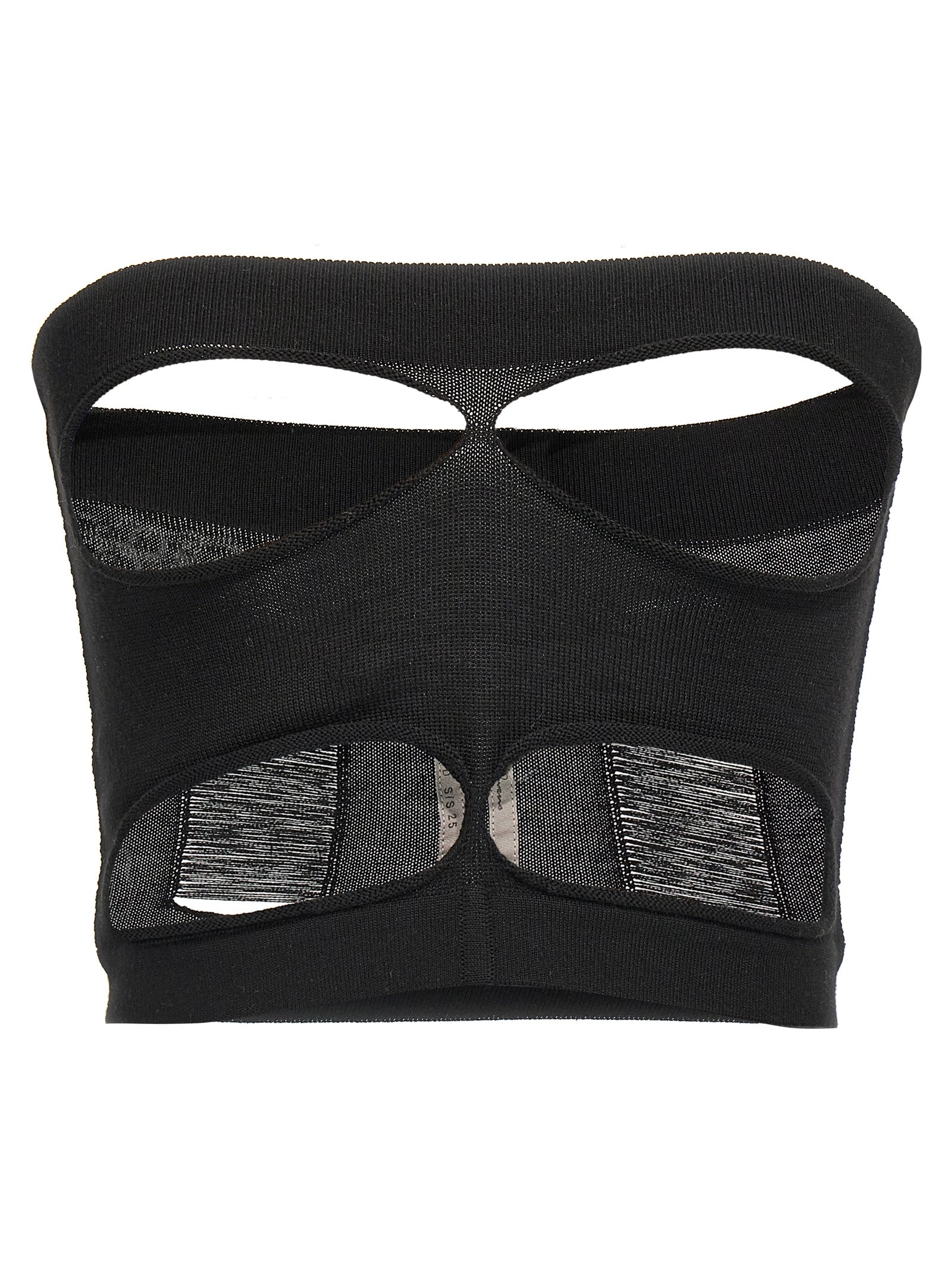 Rick Owens Black Wool Tank Women's Tops