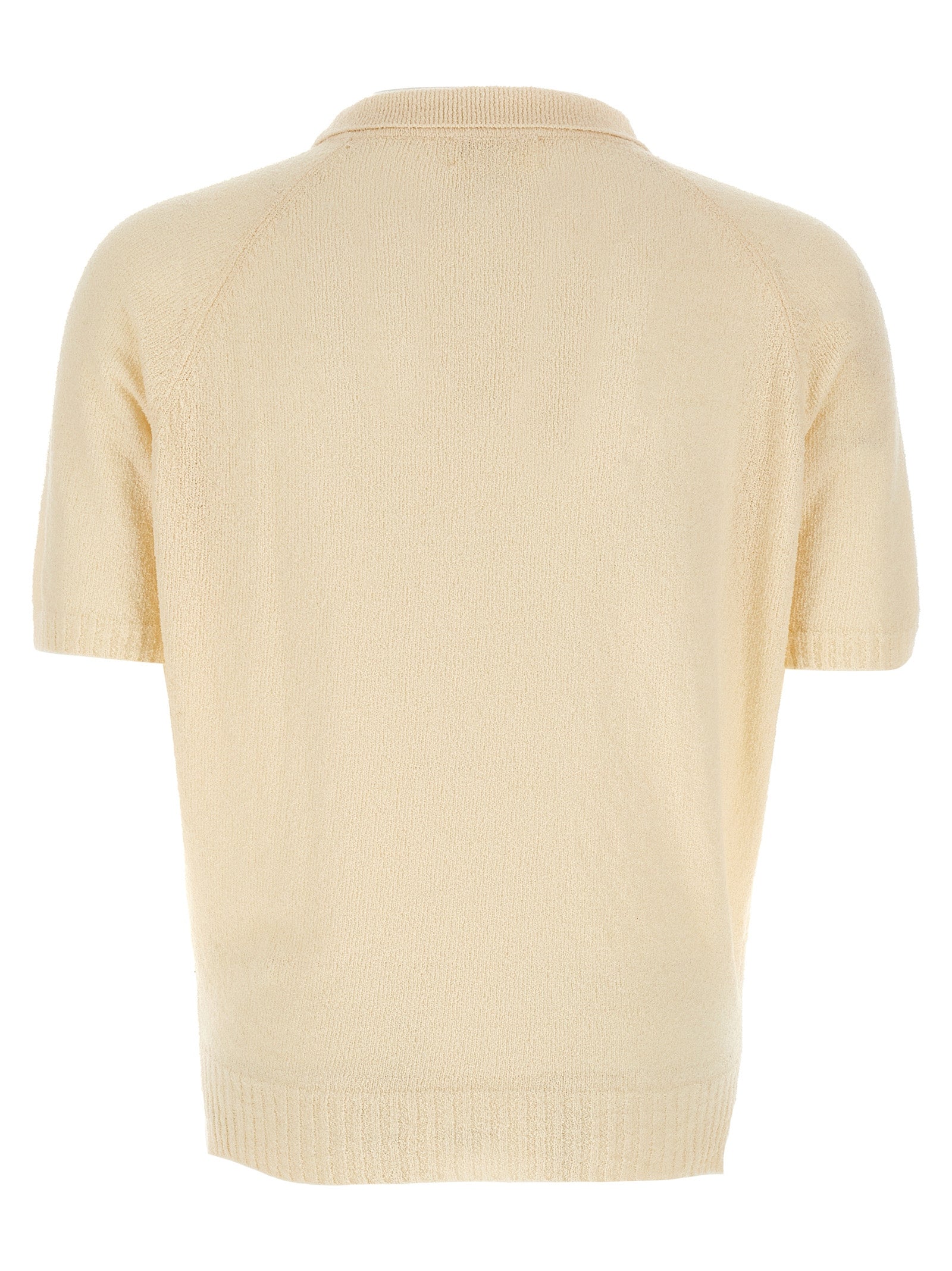 MA'RY'YA White Cotton Polo Men's Shirt
