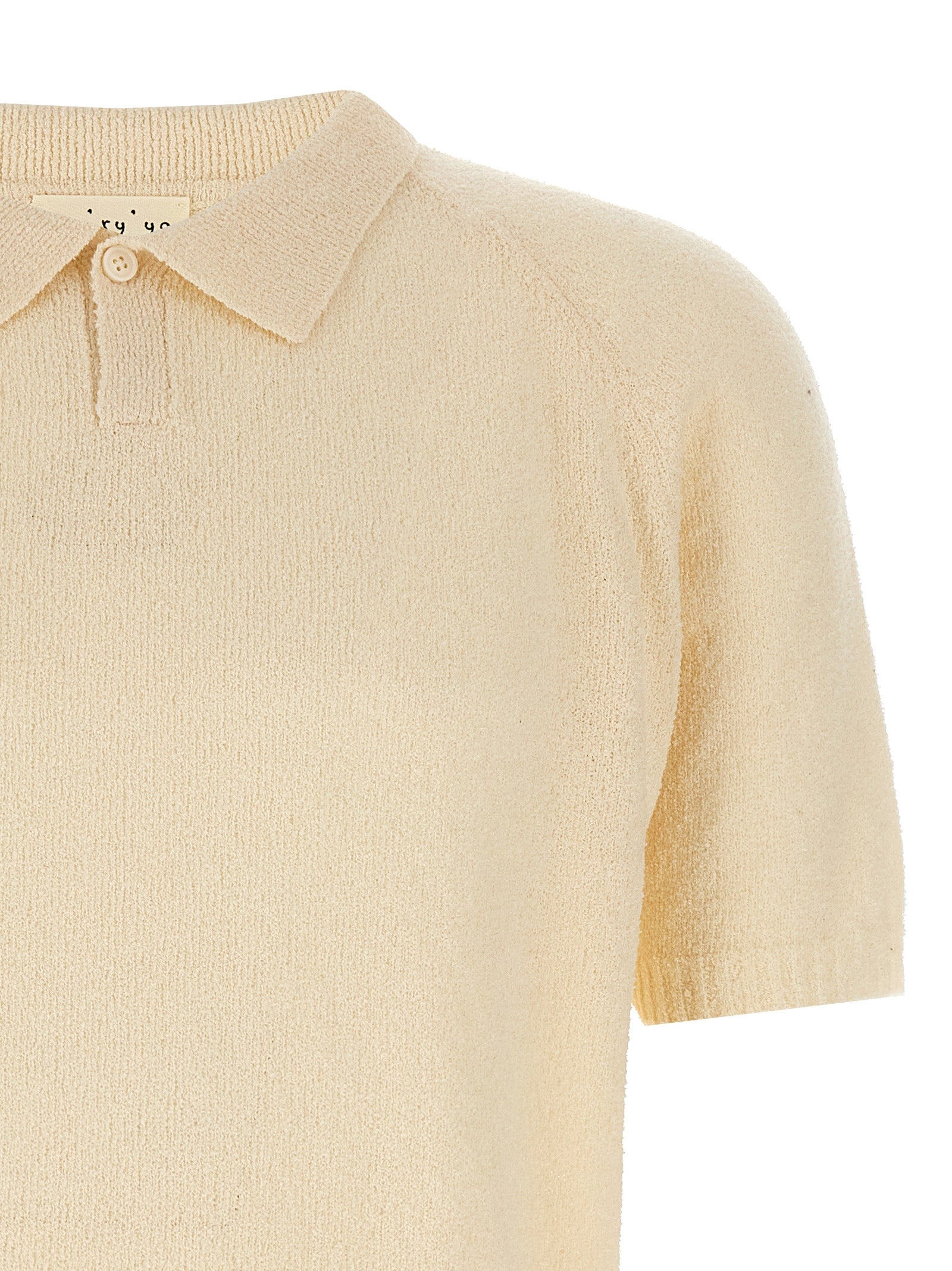MA'RY'YA White Cotton Polo Men's Shirt