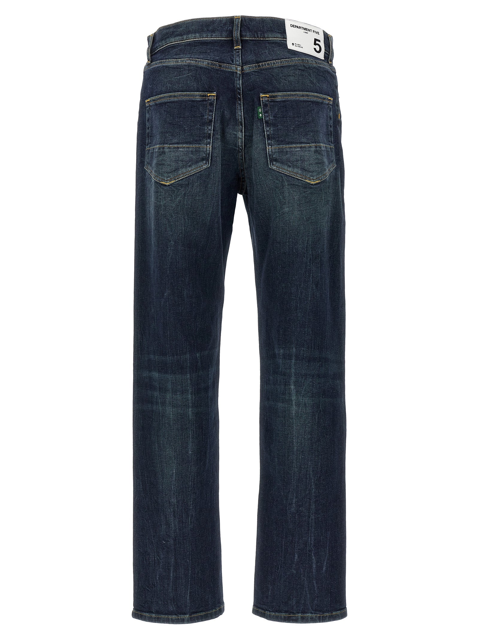 Department 5 Blue Cotton Straight-Leg Men's Jeans