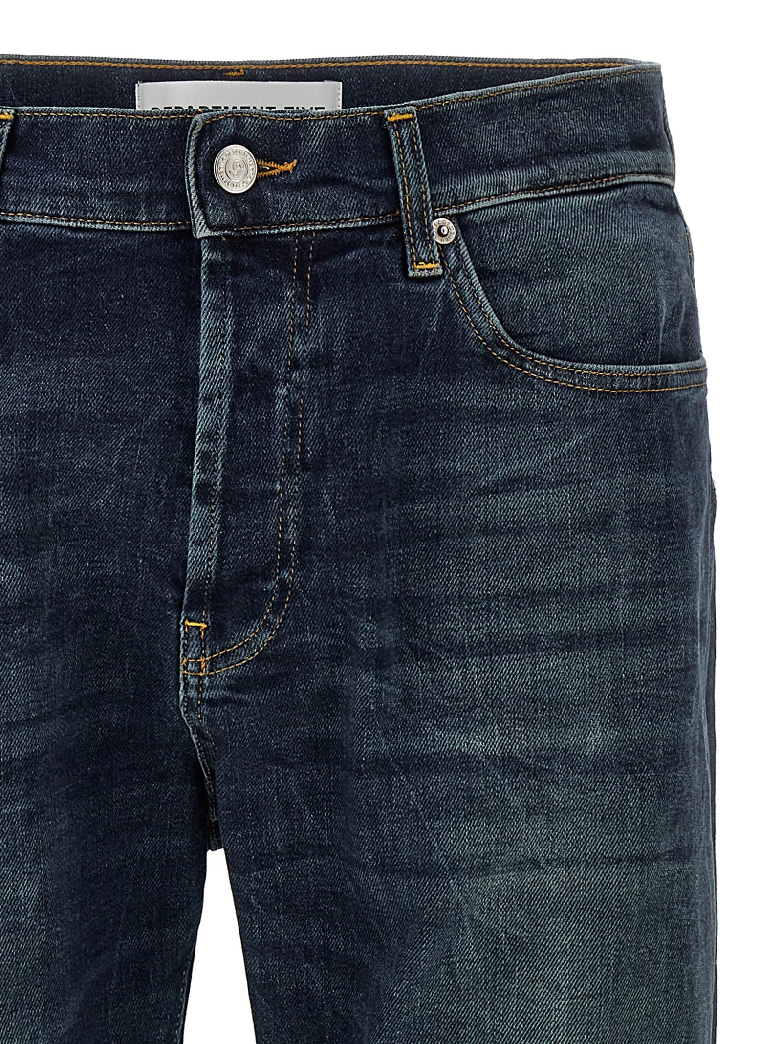 Department 5 Blue Cotton Straight-Leg Men's Jeans