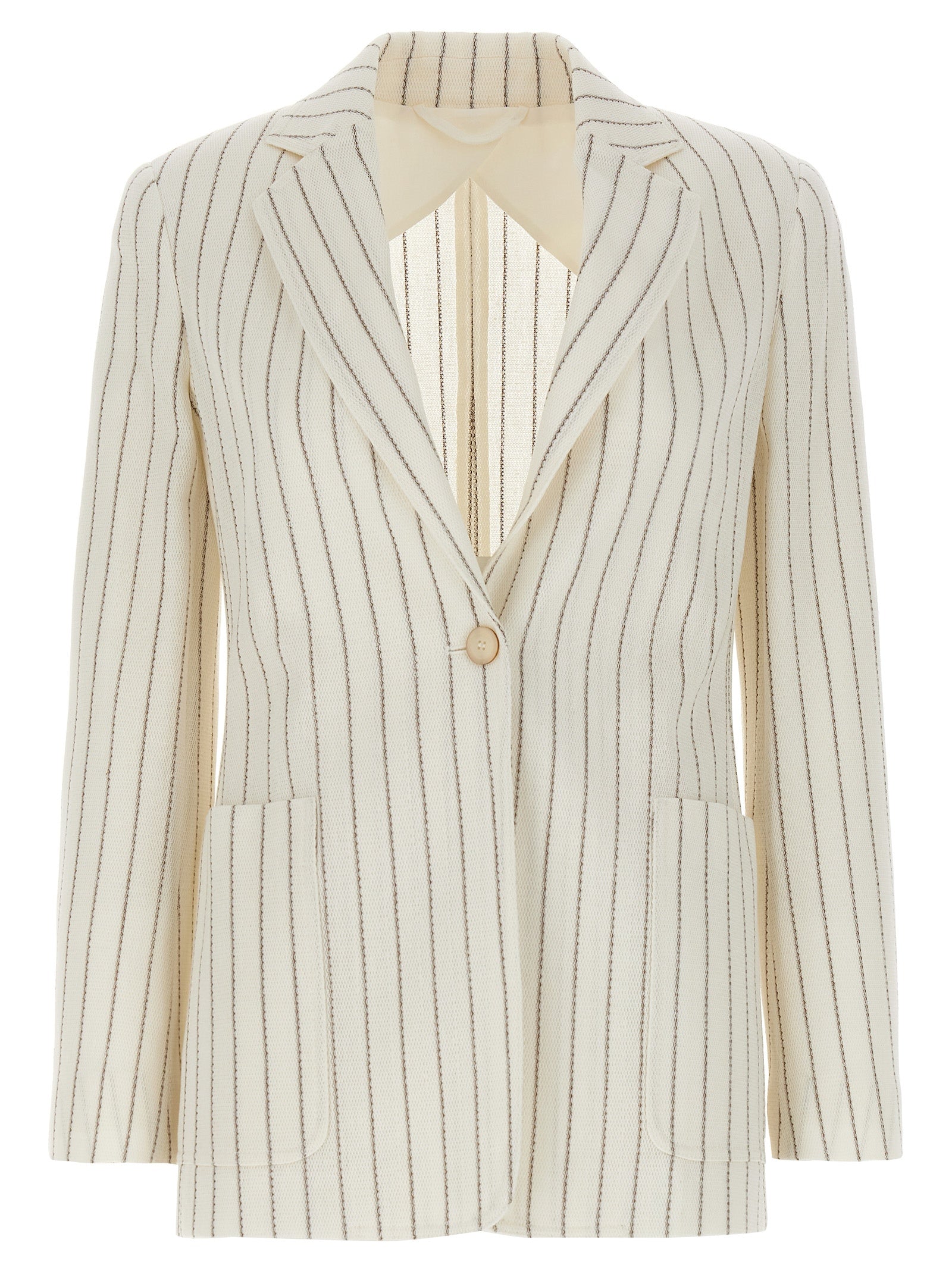 Max Mara White Cotton Women's Blazer