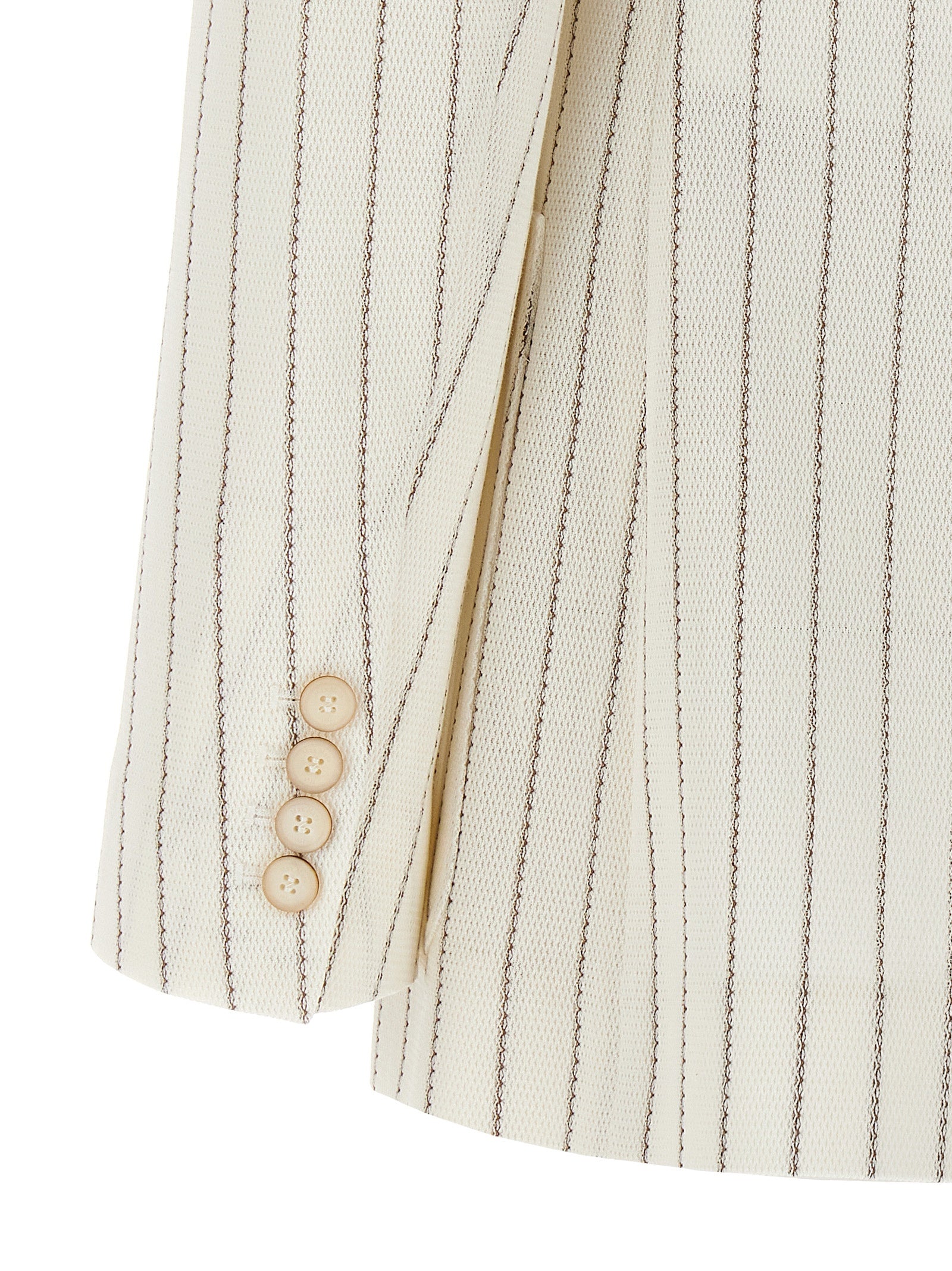 Max Mara White Cotton Women's Blazer