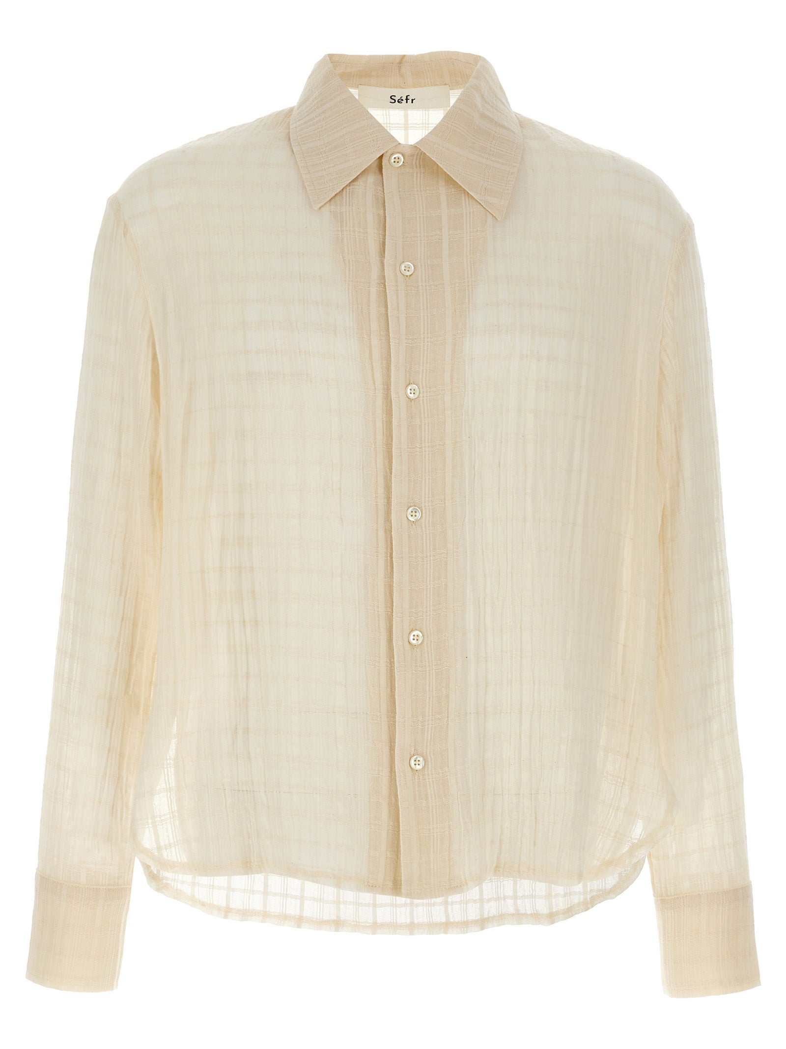 SÉFR Beige Cotton Men's Blouse