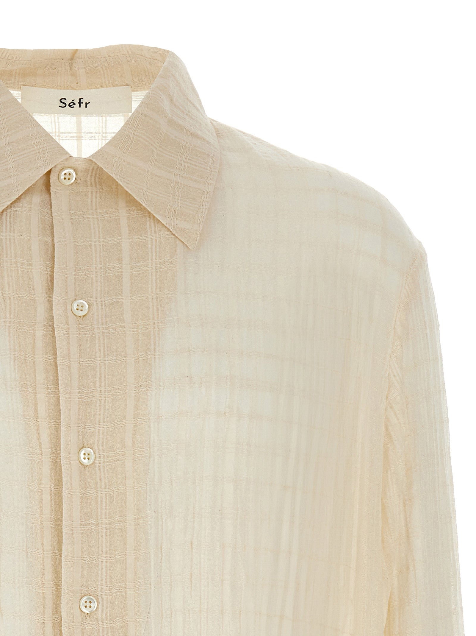 SÉFR Beige Cotton Men's Blouse