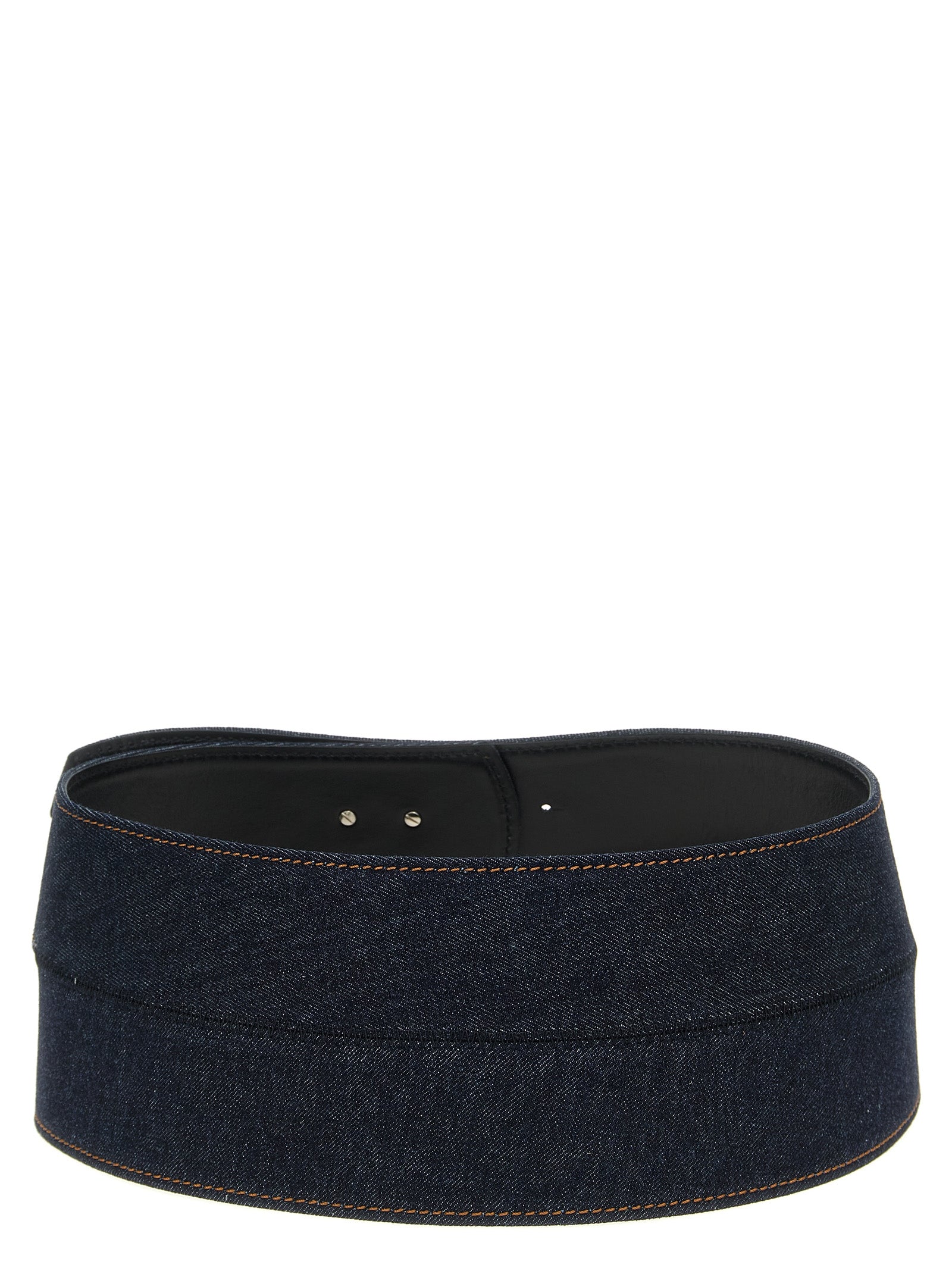 Sportmax Blue Cotton High-Waist Women's Belt