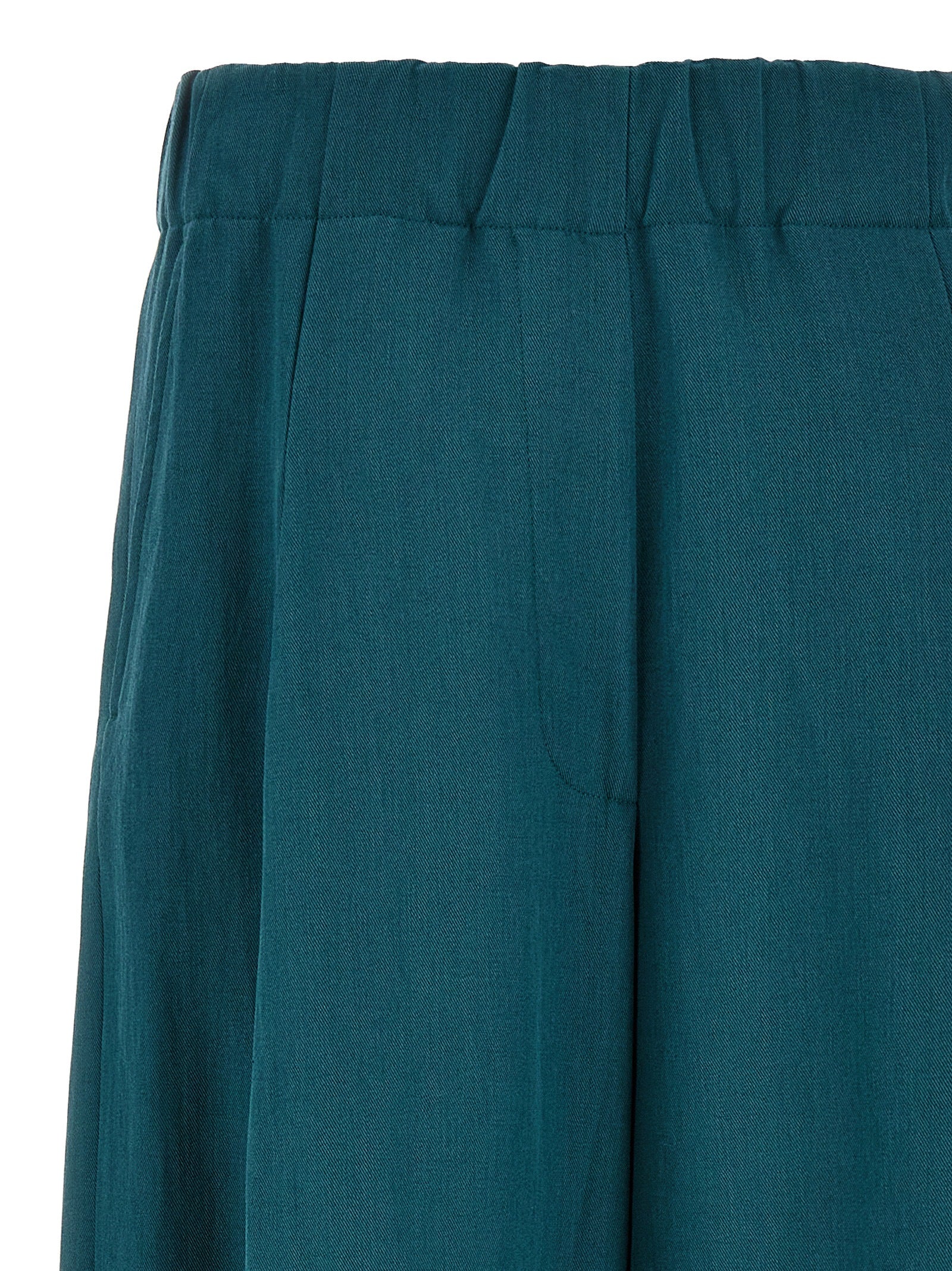 Dries Van Noten Bicolor Wool Casual Women's Pants