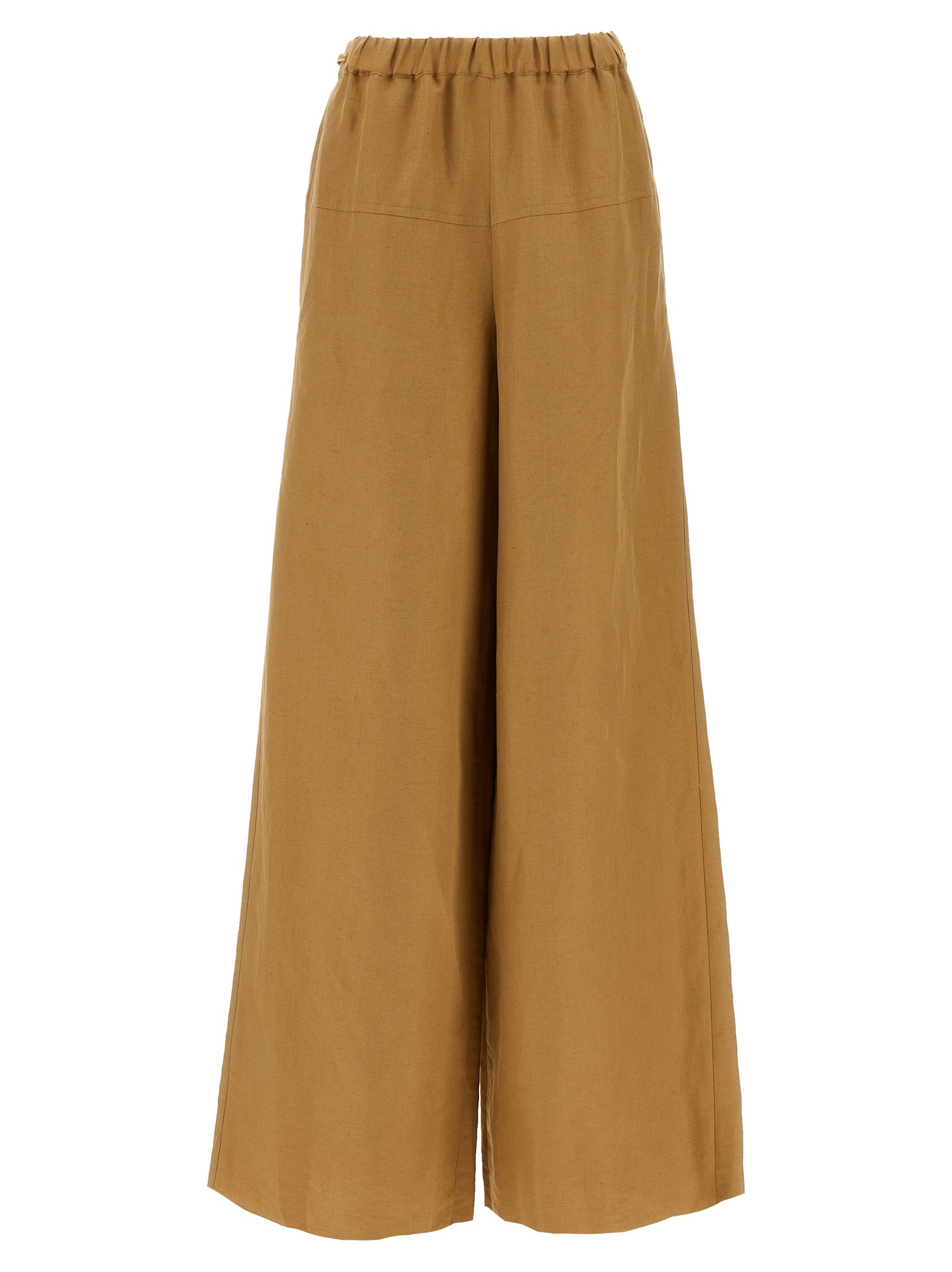 Max Mara Brown Flax Casual Women's Pants