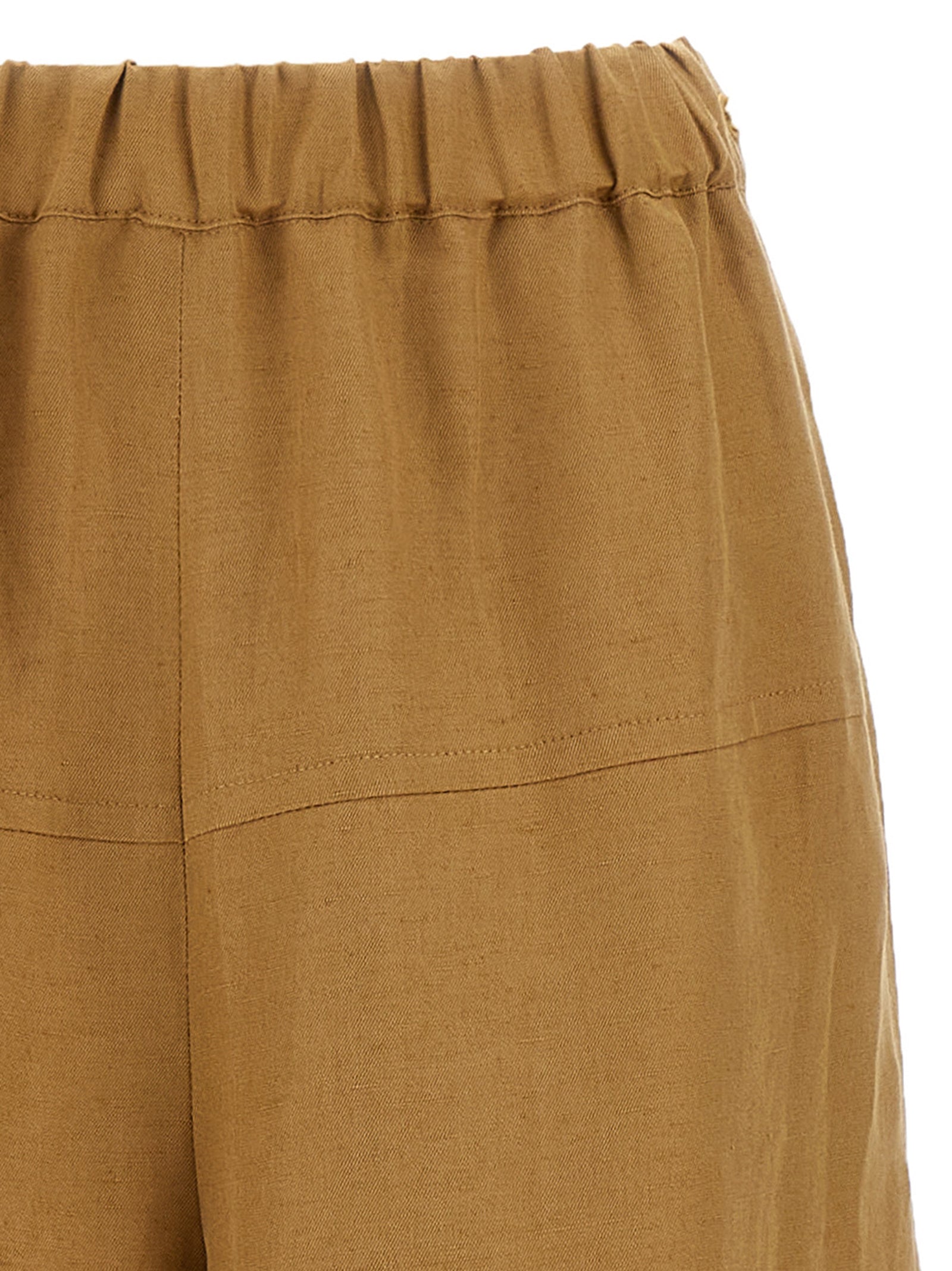 Max Mara Brown Flax Casual Women's Pants