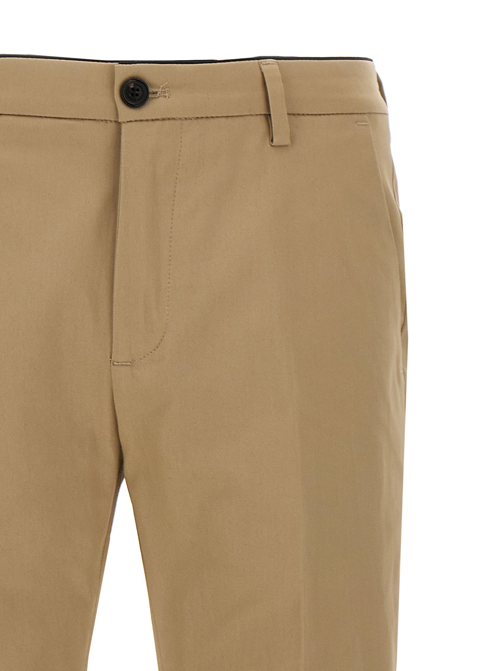Department 5 Beige Cotton Cropped Men's Pants