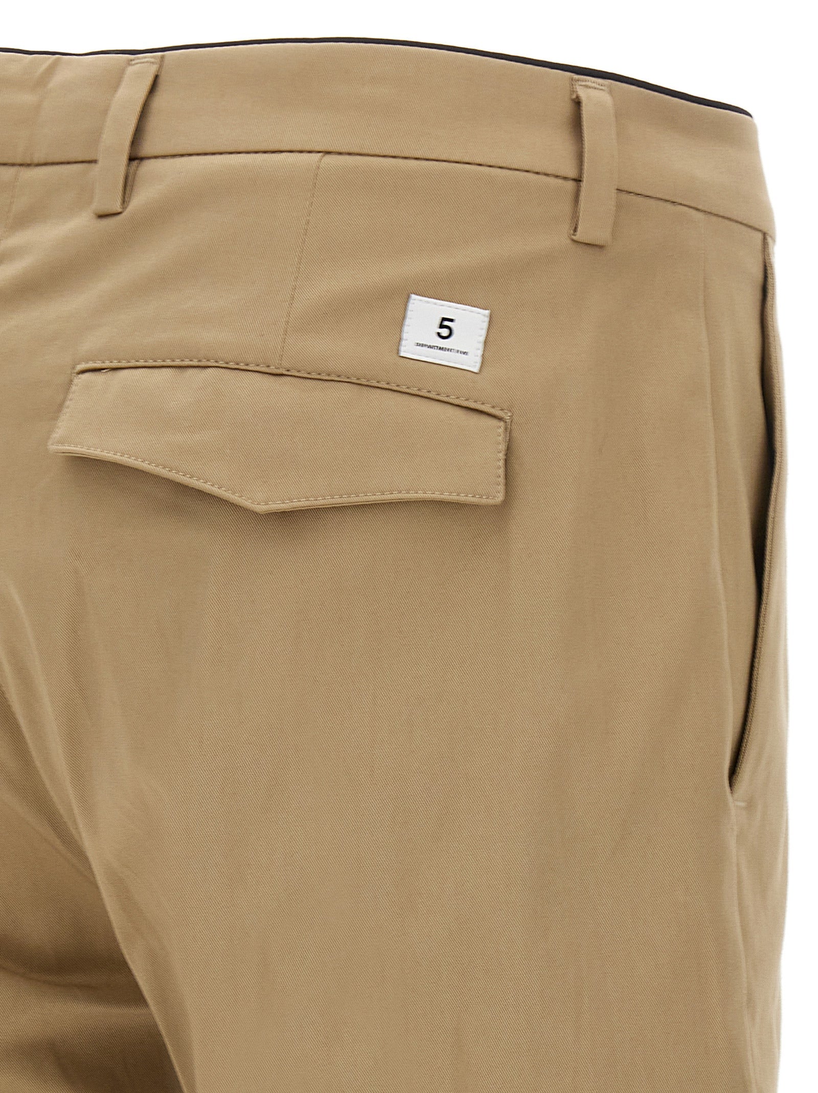Department 5 Beige Cotton Cropped Men's Pants