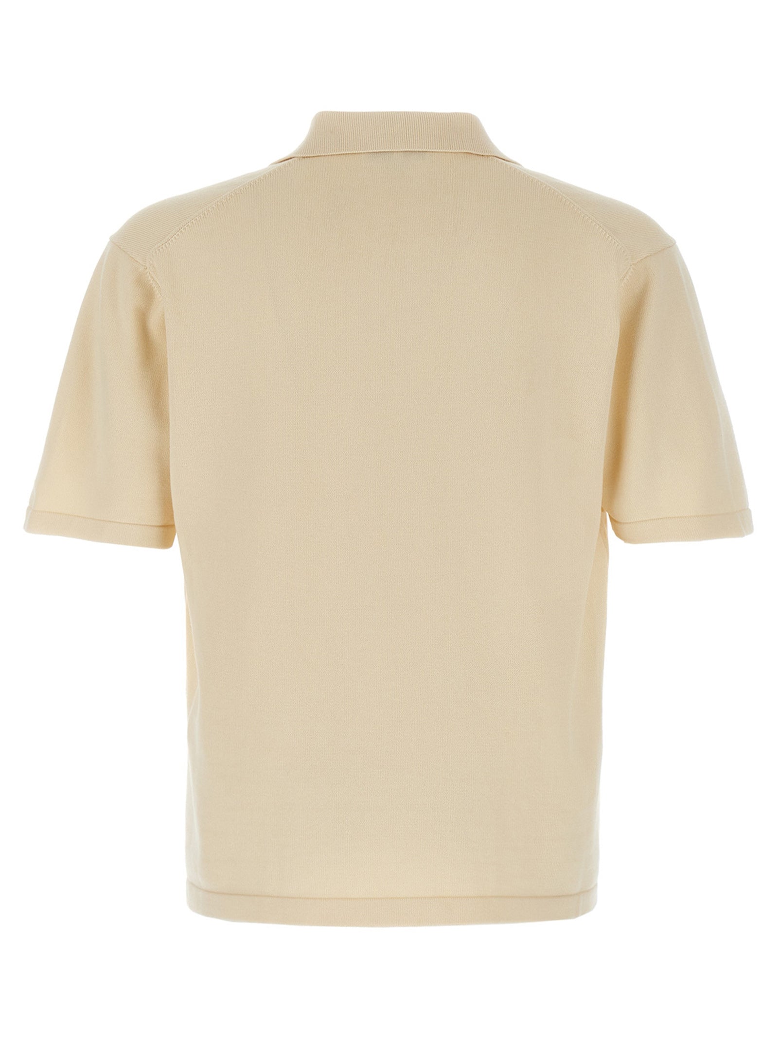 Maison Kitsuné Beige Cotton Polo Men's Shirt