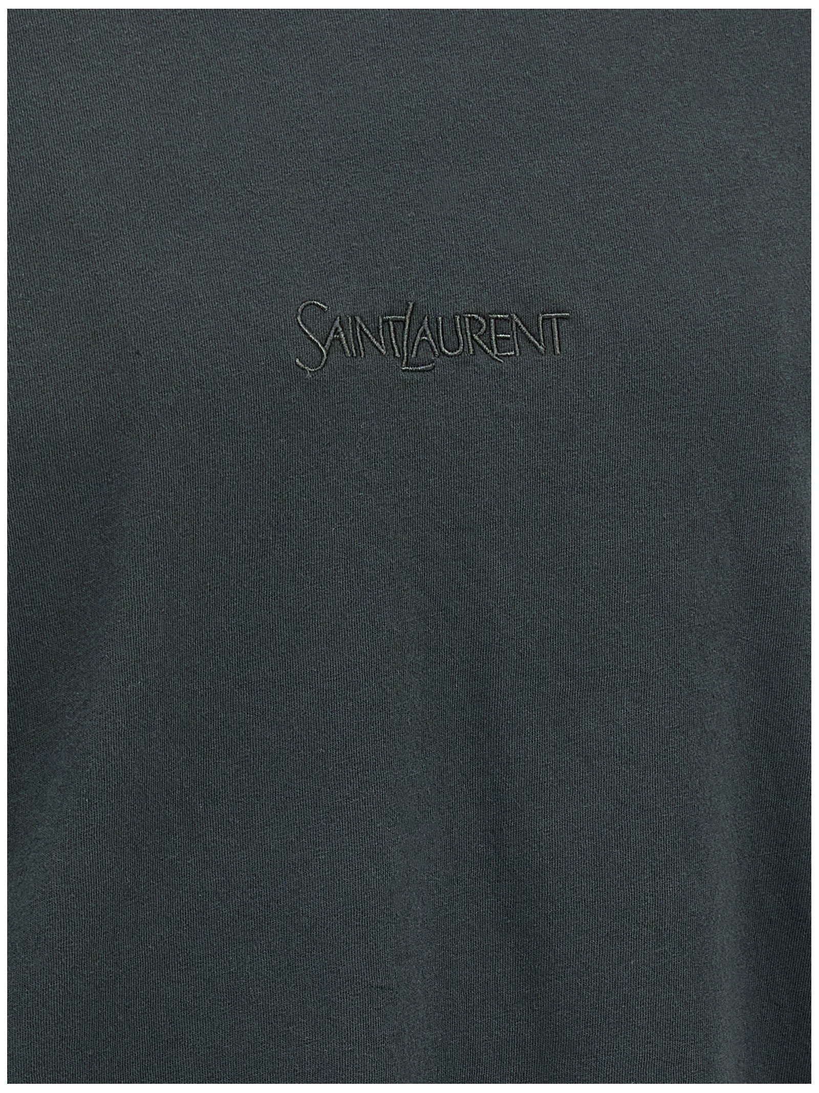 Saint Laurent Black Cotton Men's T-Shirt