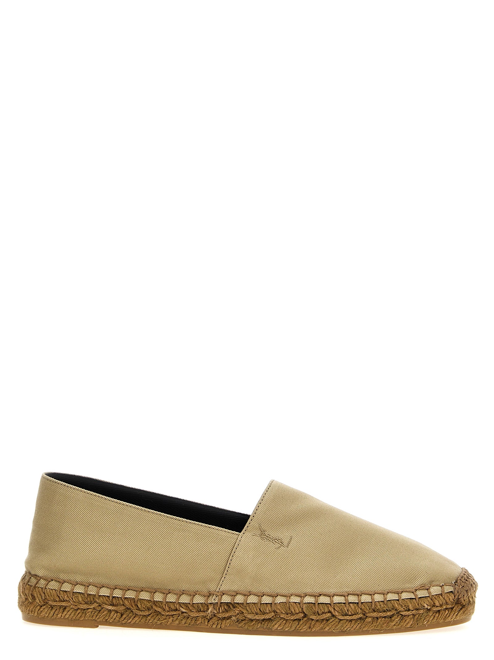 Saint Laurent Beige Cotton Women's Espadrilles