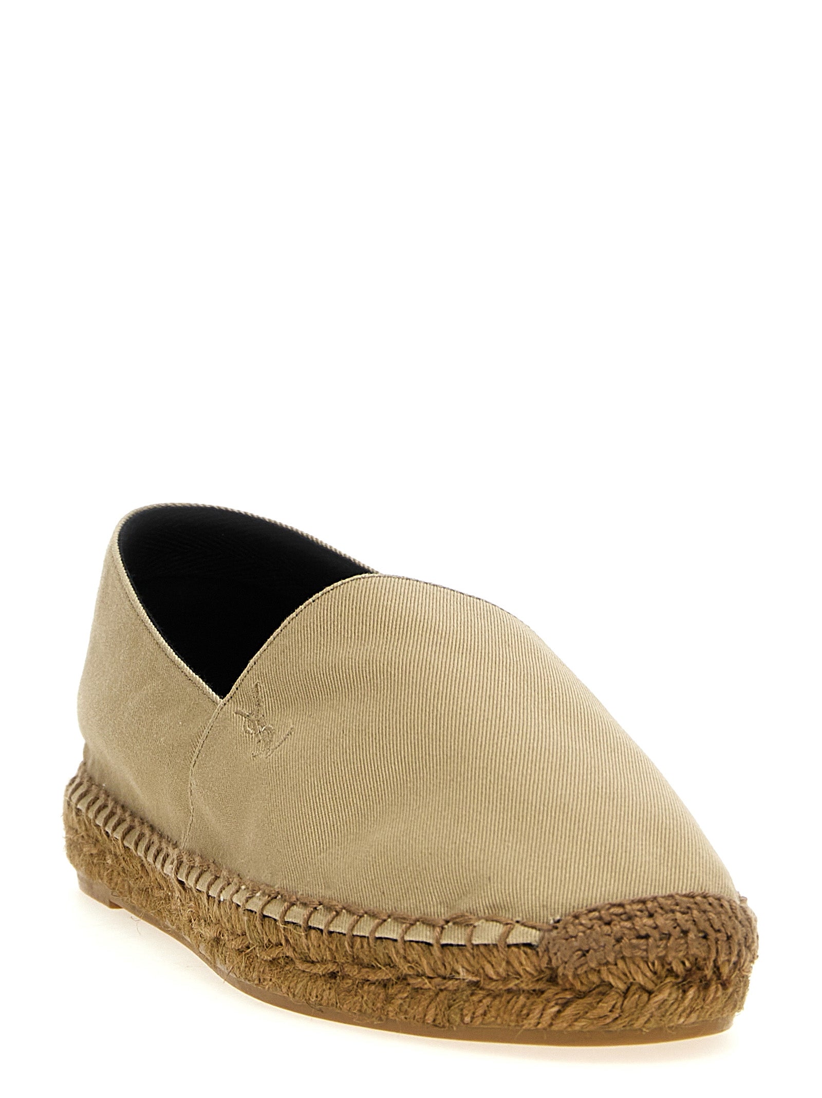 Saint Laurent Beige Cotton Women's Espadrilles